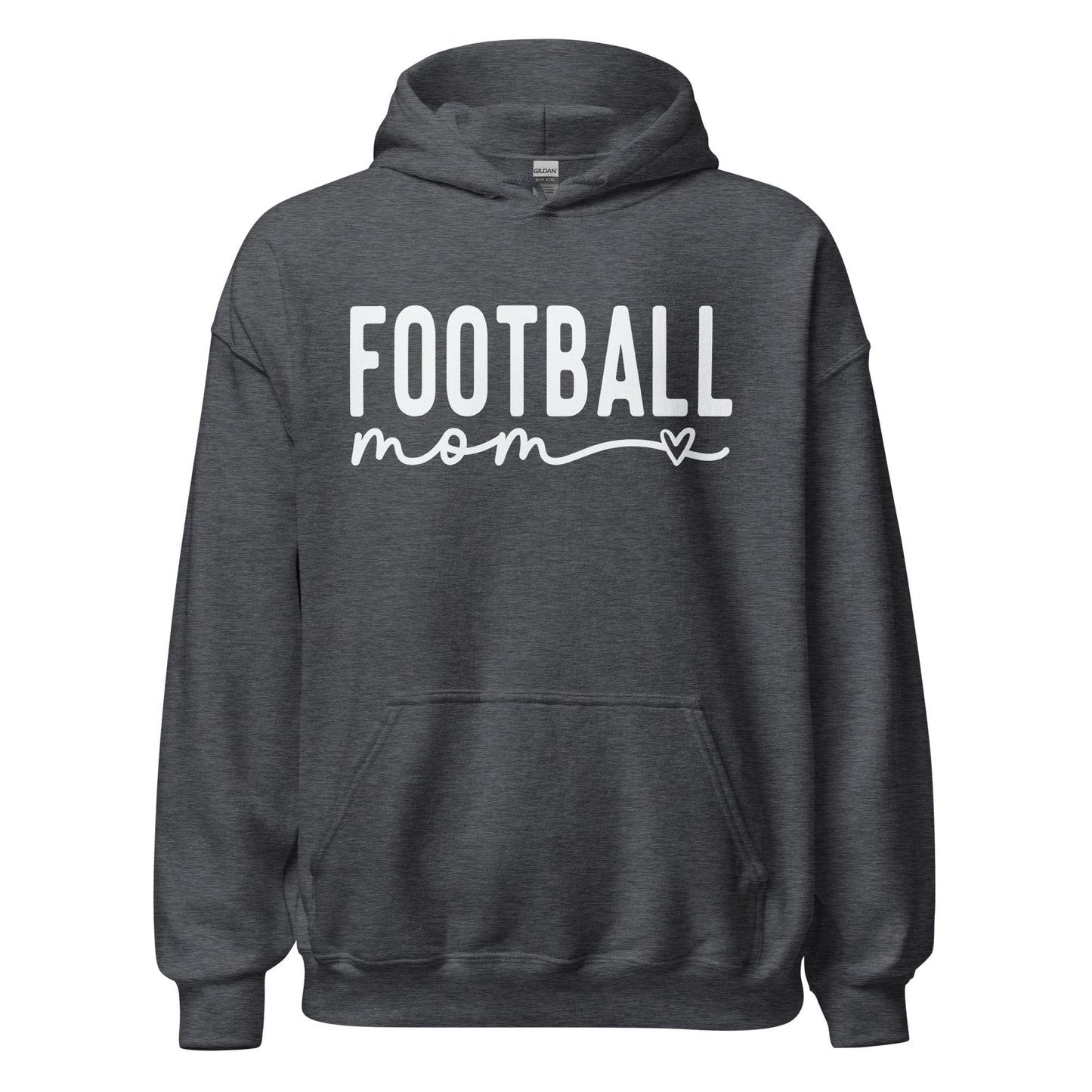 Football Mom Hoodie Dark Heather / S Spirit Gear Collective Hoodie