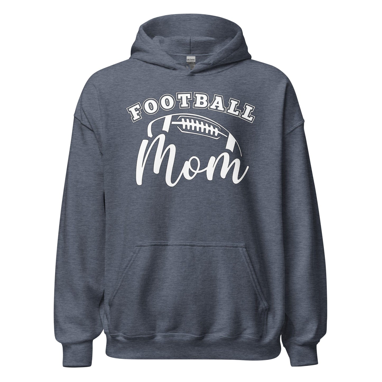 Football Mom Hoodie Heather Sport Dark Navy / S Spirit Gear Collective Hoodie