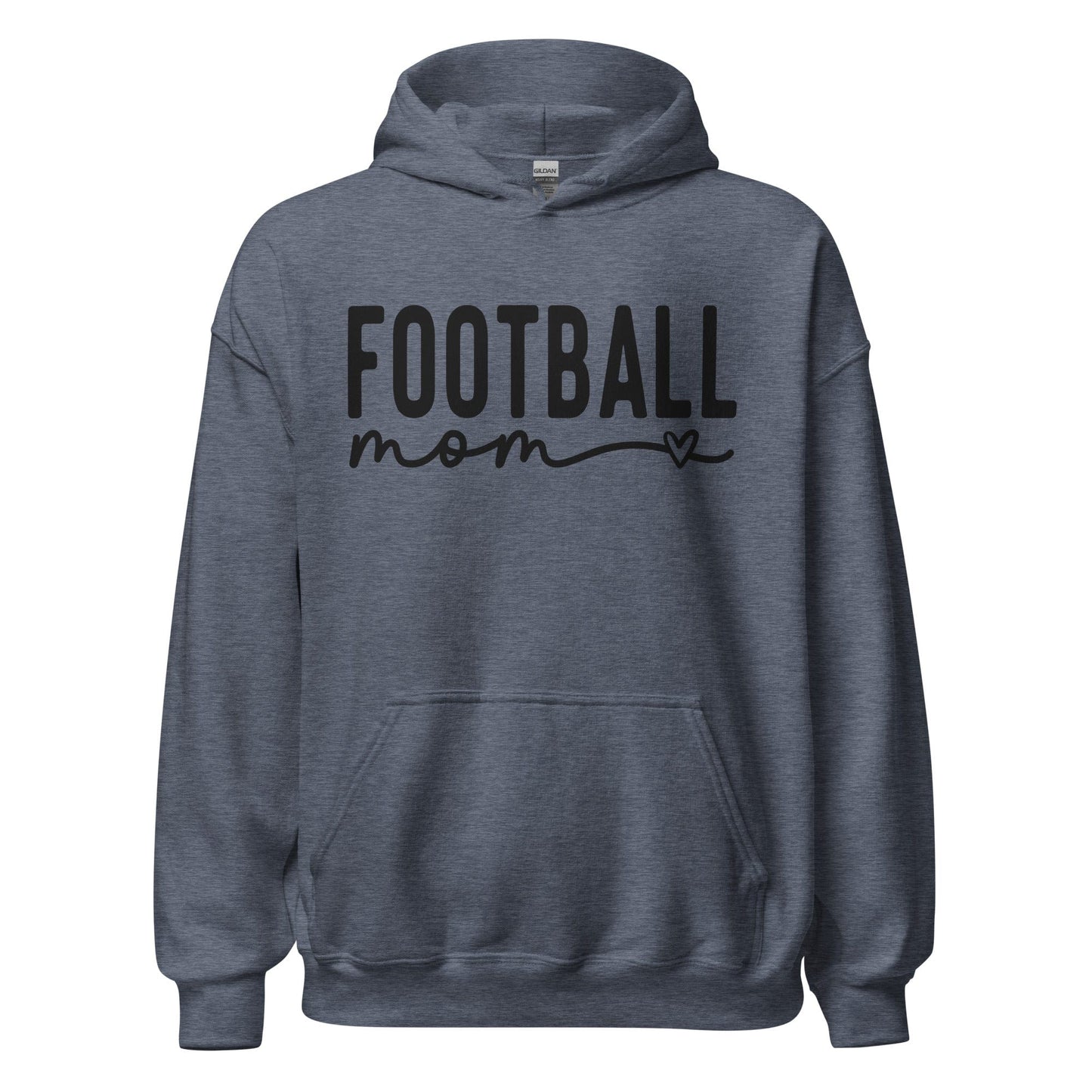 Football Mom Hoodie Heather Sport Dark Navy / S Spirit Gear Collective Hoodie