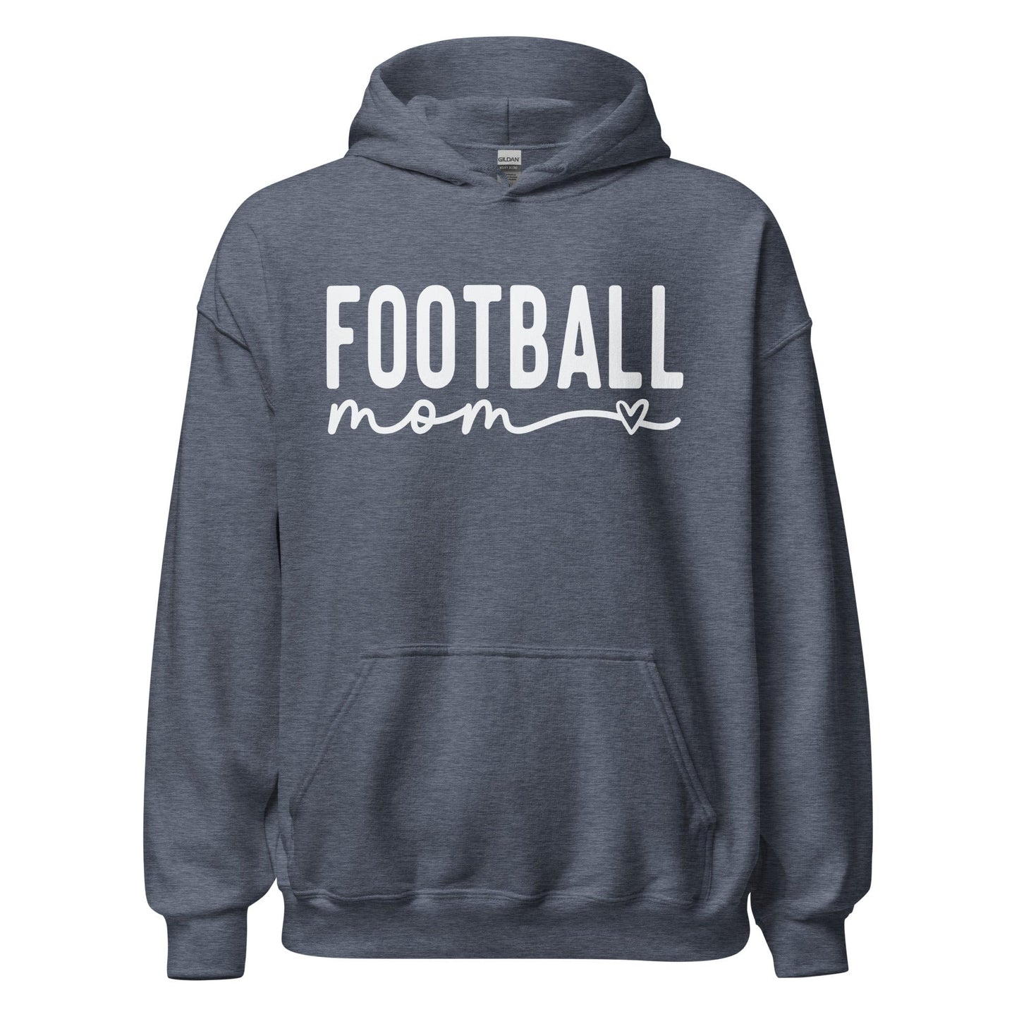 Football Mom Hoodie Heather Sport Dark Navy / S Spirit Gear Collective Hoodie