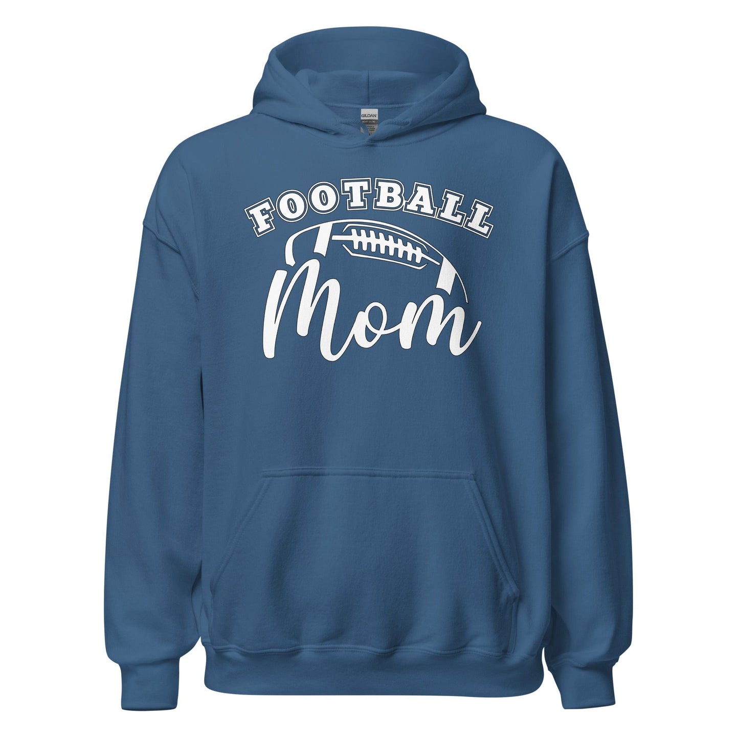 Football Mom Hoodie Indigo Blue / S Spirit Gear Collective Hoodie