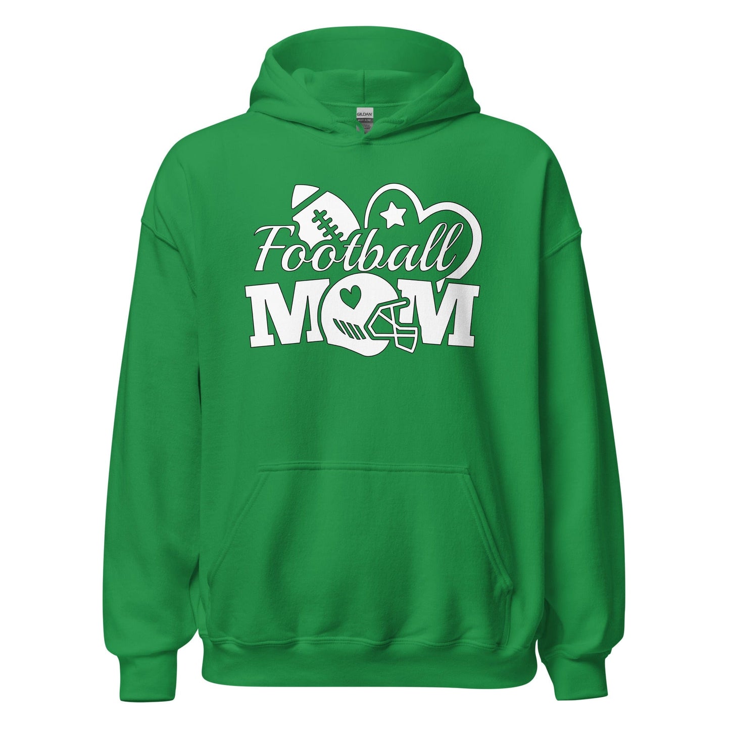 Football Mom Hoodie Irish Green / S Spirit Gear Collective Hoodie