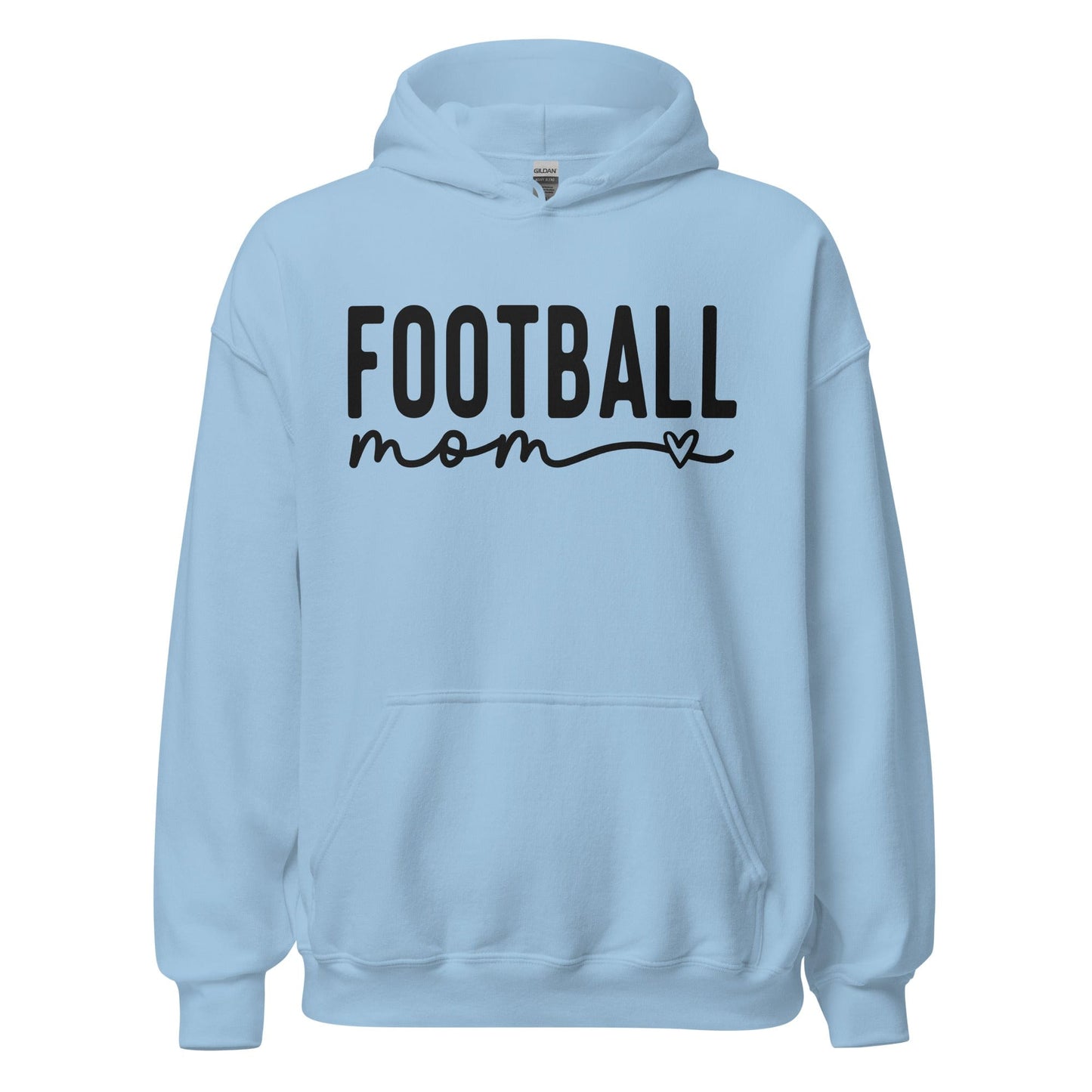 Football Mom Hoodie Light Blue / S Spirit Gear Collective Hoodie