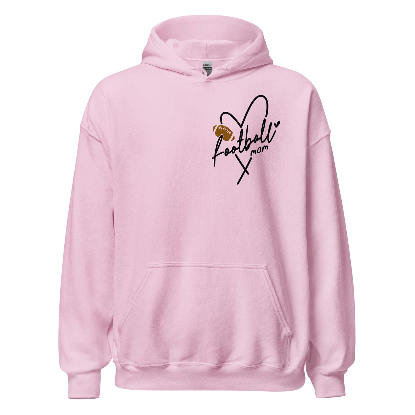 Football Mom Hoodie Light Pink / S Spirit Gear Collective Hoodie