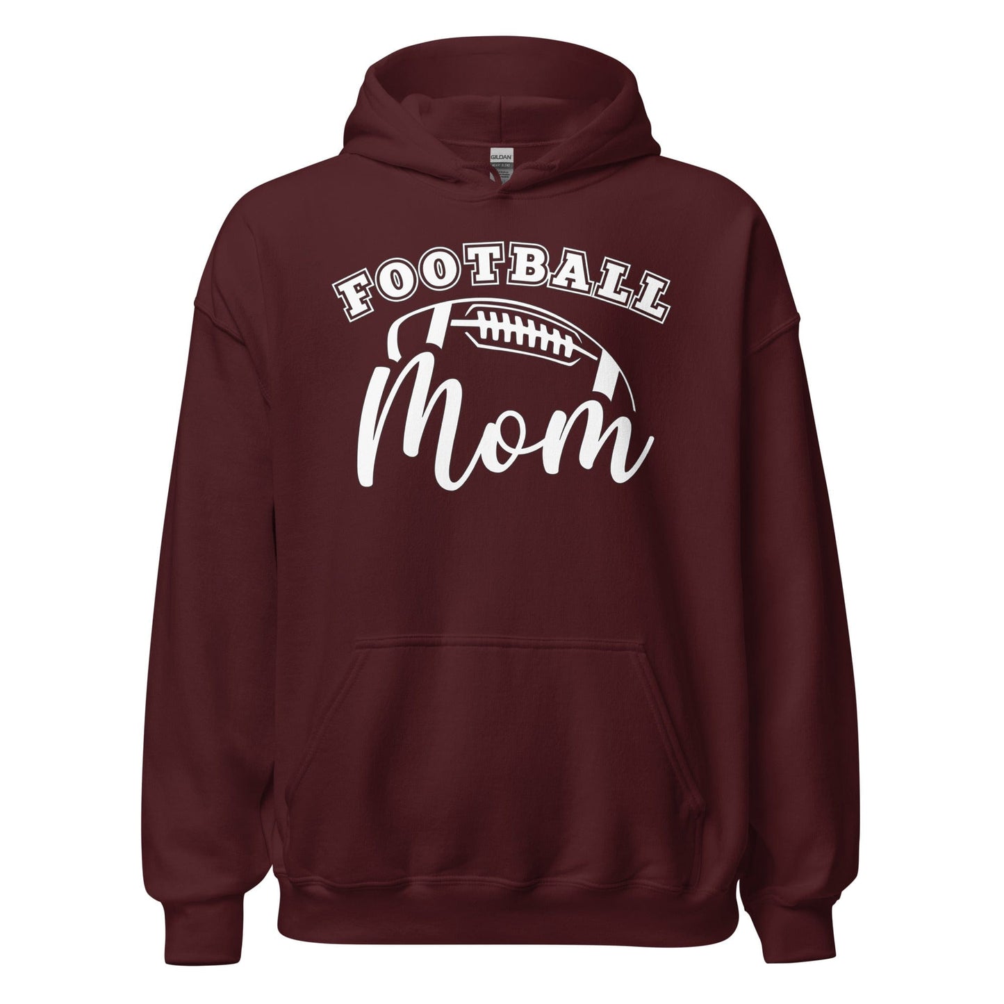 Football Mom Hoodie Maroon / S Spirit Gear Collective Hoodie