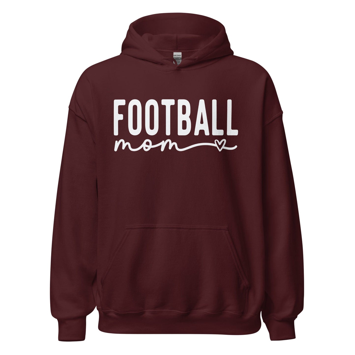 Football Mom Hoodie Maroon / S Spirit Gear Collective Hoodie