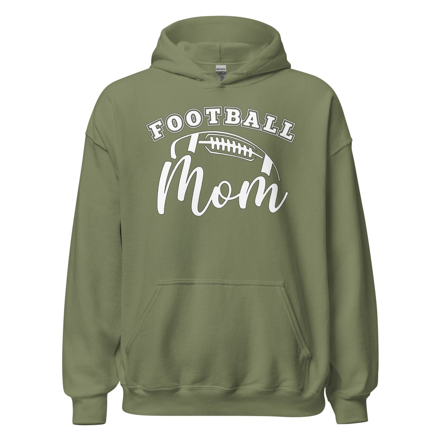 Football Mom Hoodie Military Green / S Spirit Gear Collective Hoodie