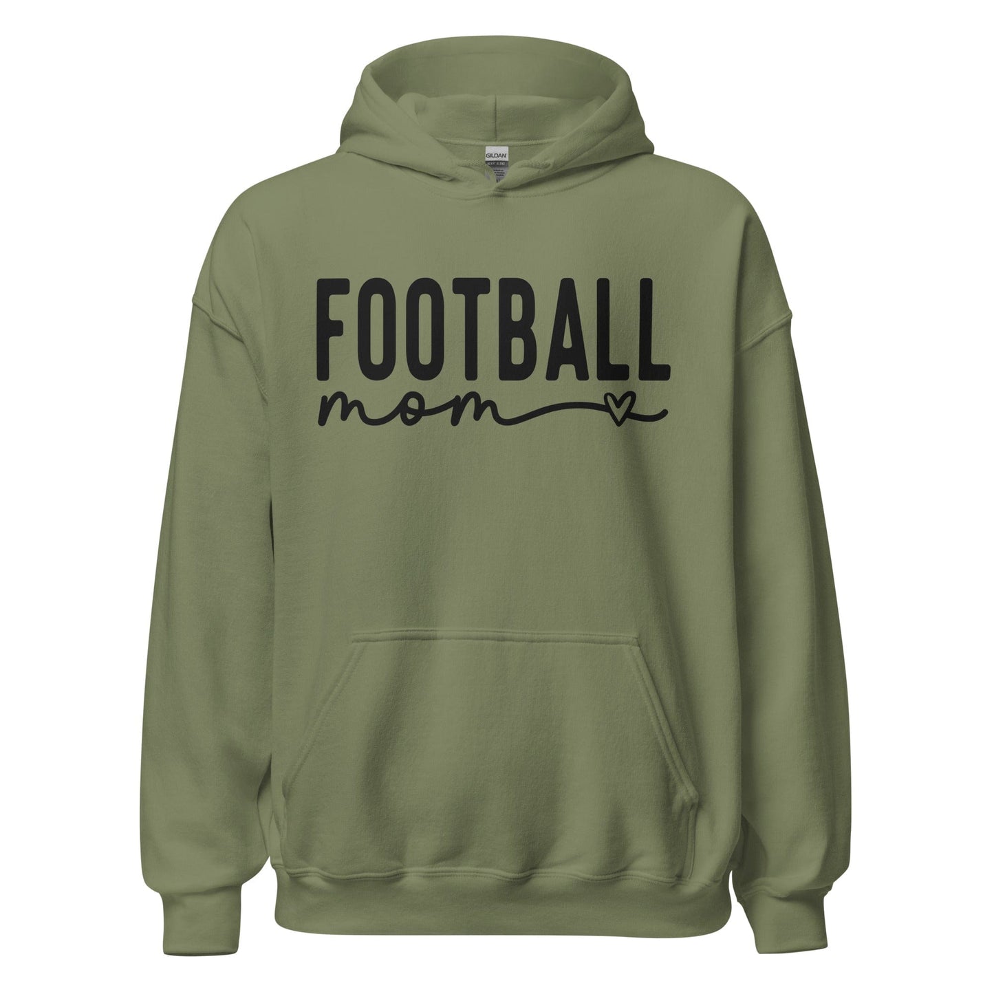 Football Mom Hoodie Military Green / S Spirit Gear Collective Hoodie