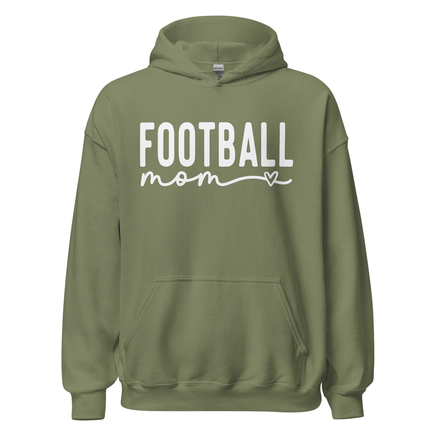 Football Mom Hoodie Military Green / S Spirit Gear Collective Hoodie