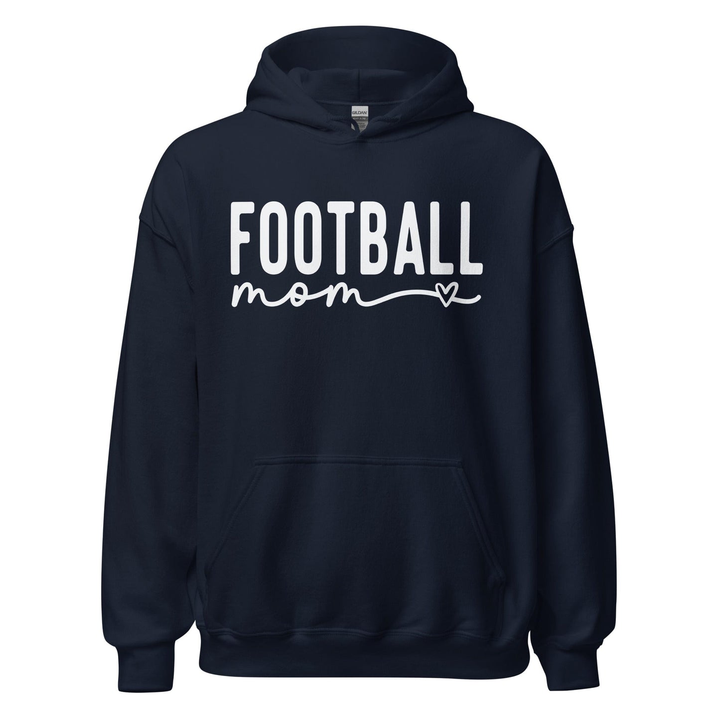 Football Mom Hoodie Navy / S Spirit Gear Collective Hoodie