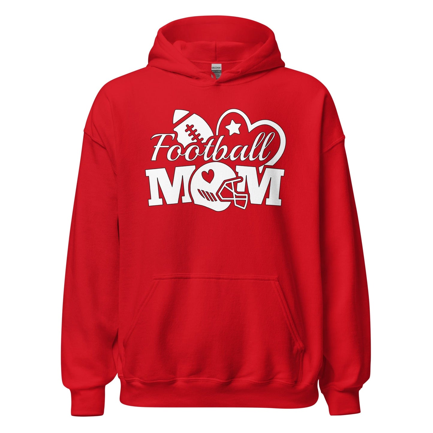 Football Mom Hoodie Red / S Spirit Gear Collective Hoodie