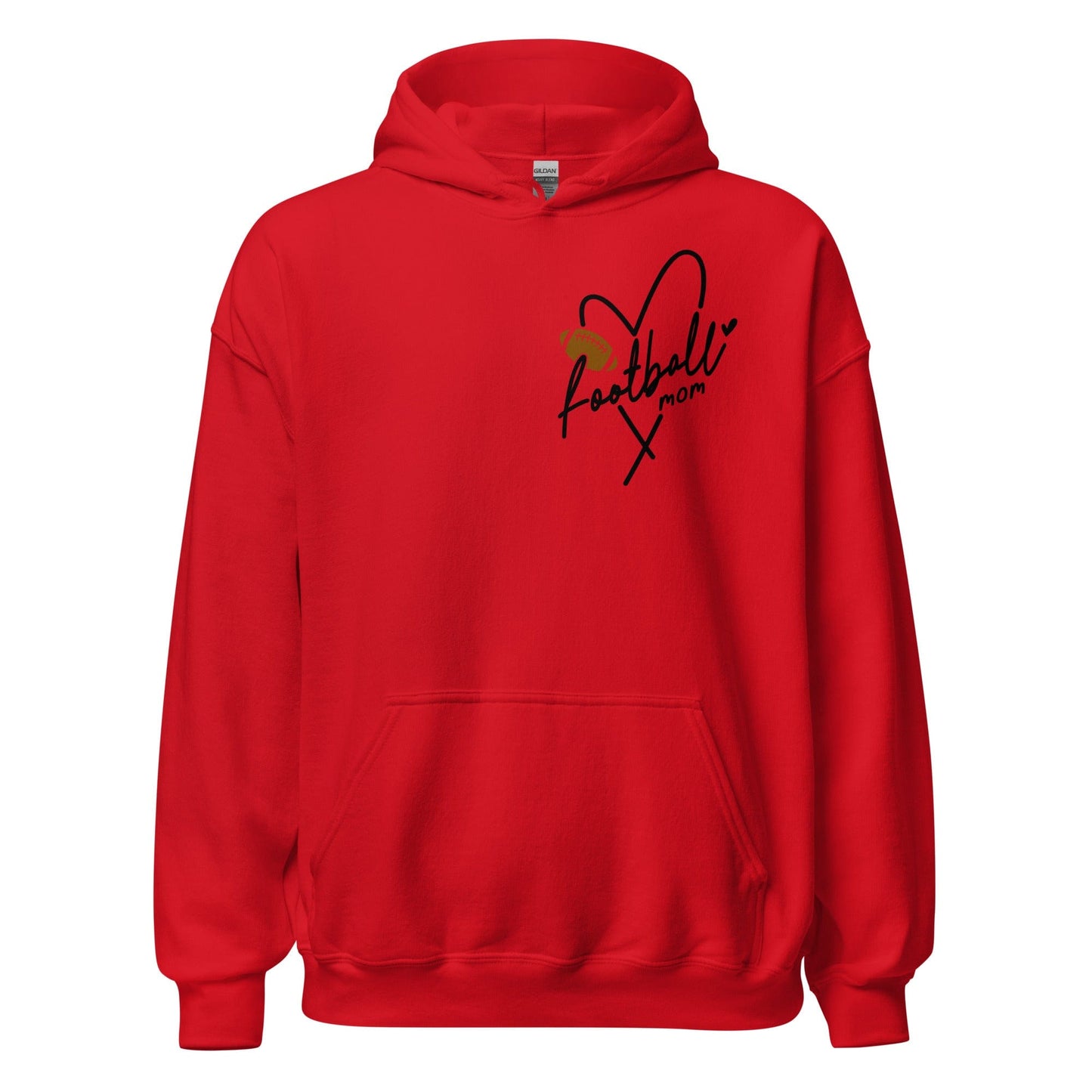 Football Mom Hoodie Red / S Spirit Gear Collective Hoodie