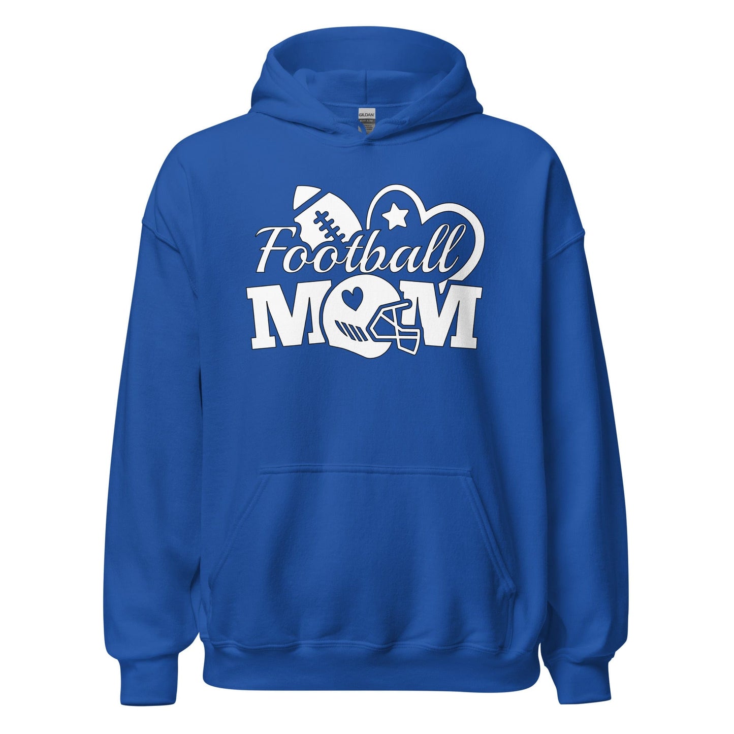 Football Mom Hoodie Royal / S Spirit Gear Collective Hoodie