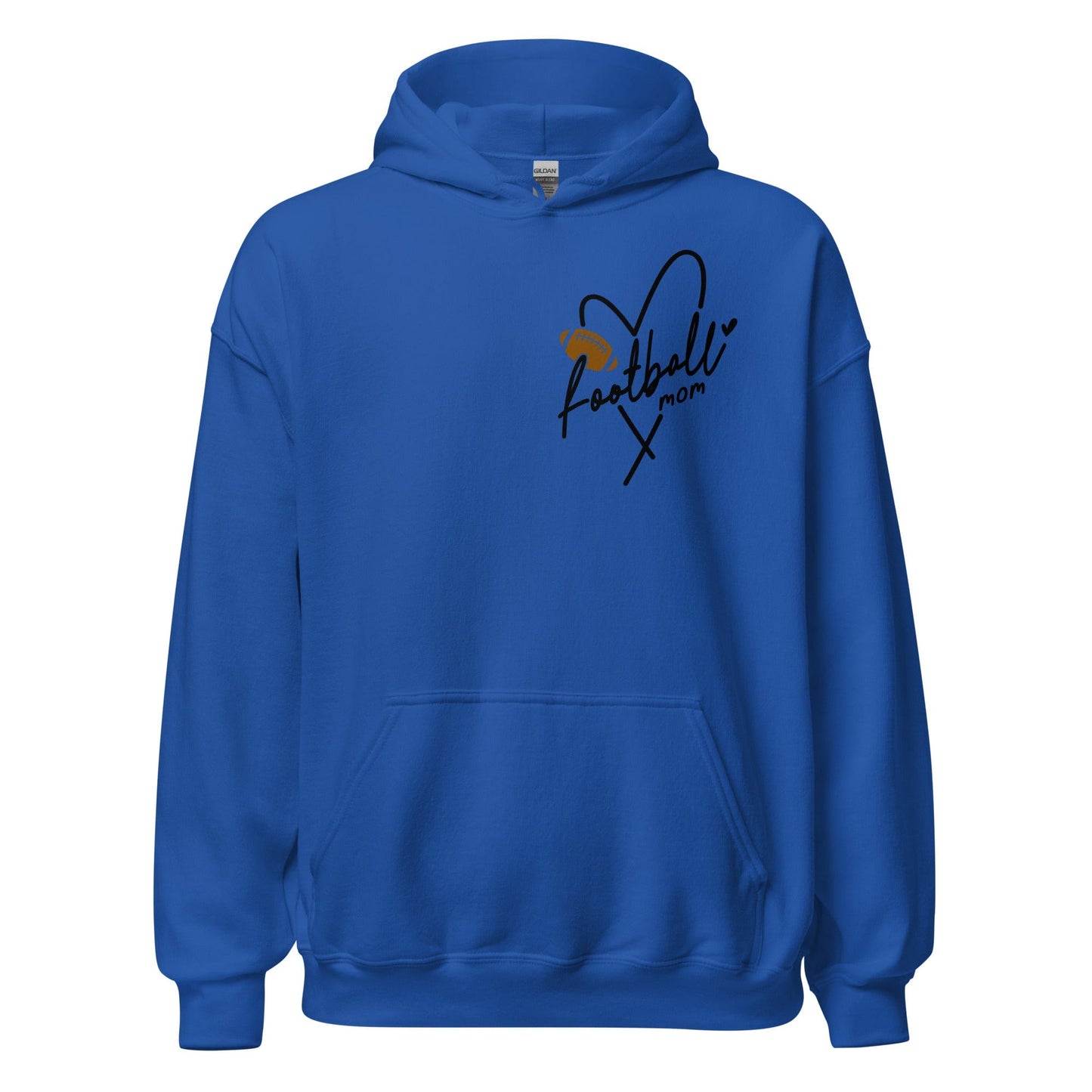 Football Mom Hoodie Royal / S Spirit Gear Collective Hoodie