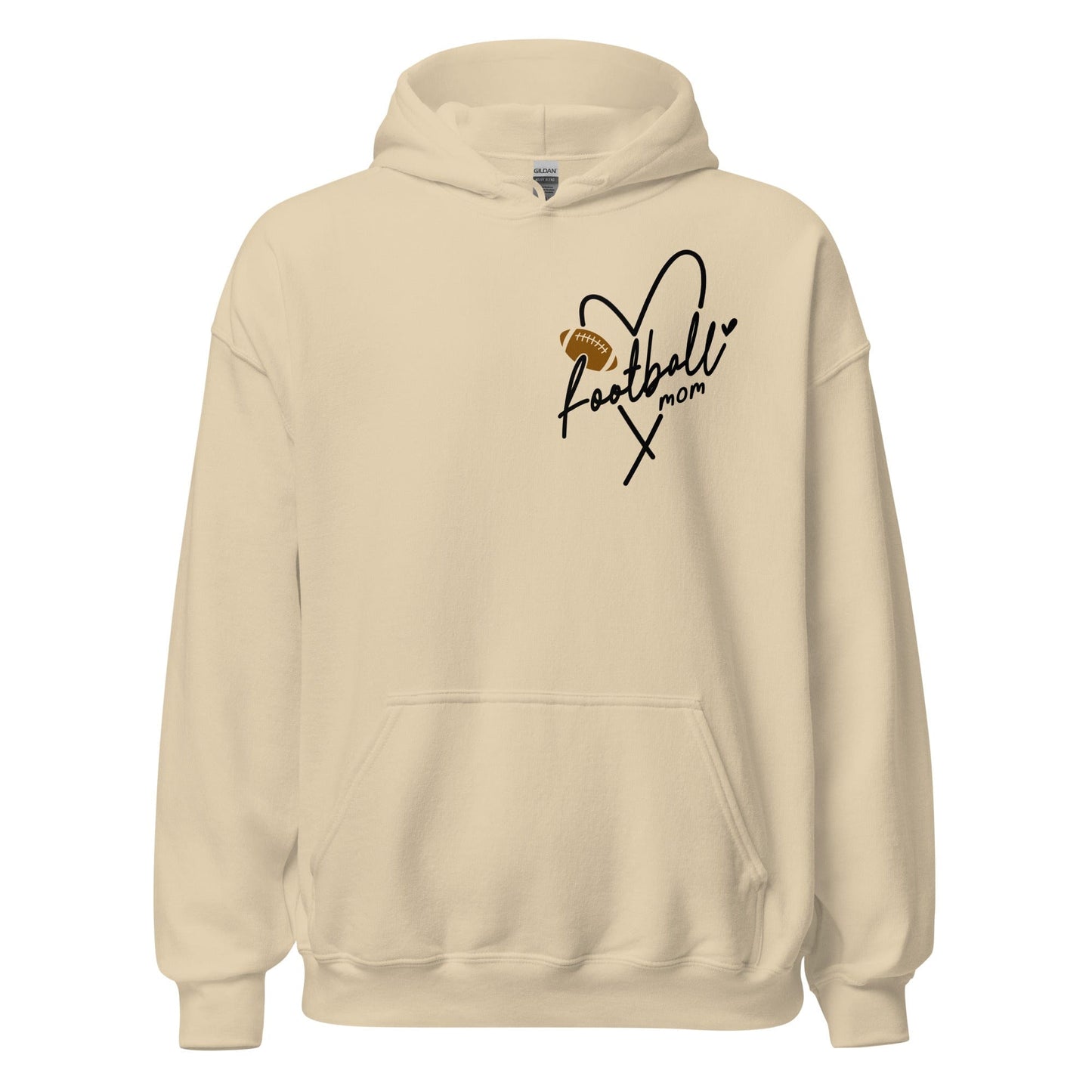 Football Mom Hoodie Sand / S Spirit Gear Collective Hoodie