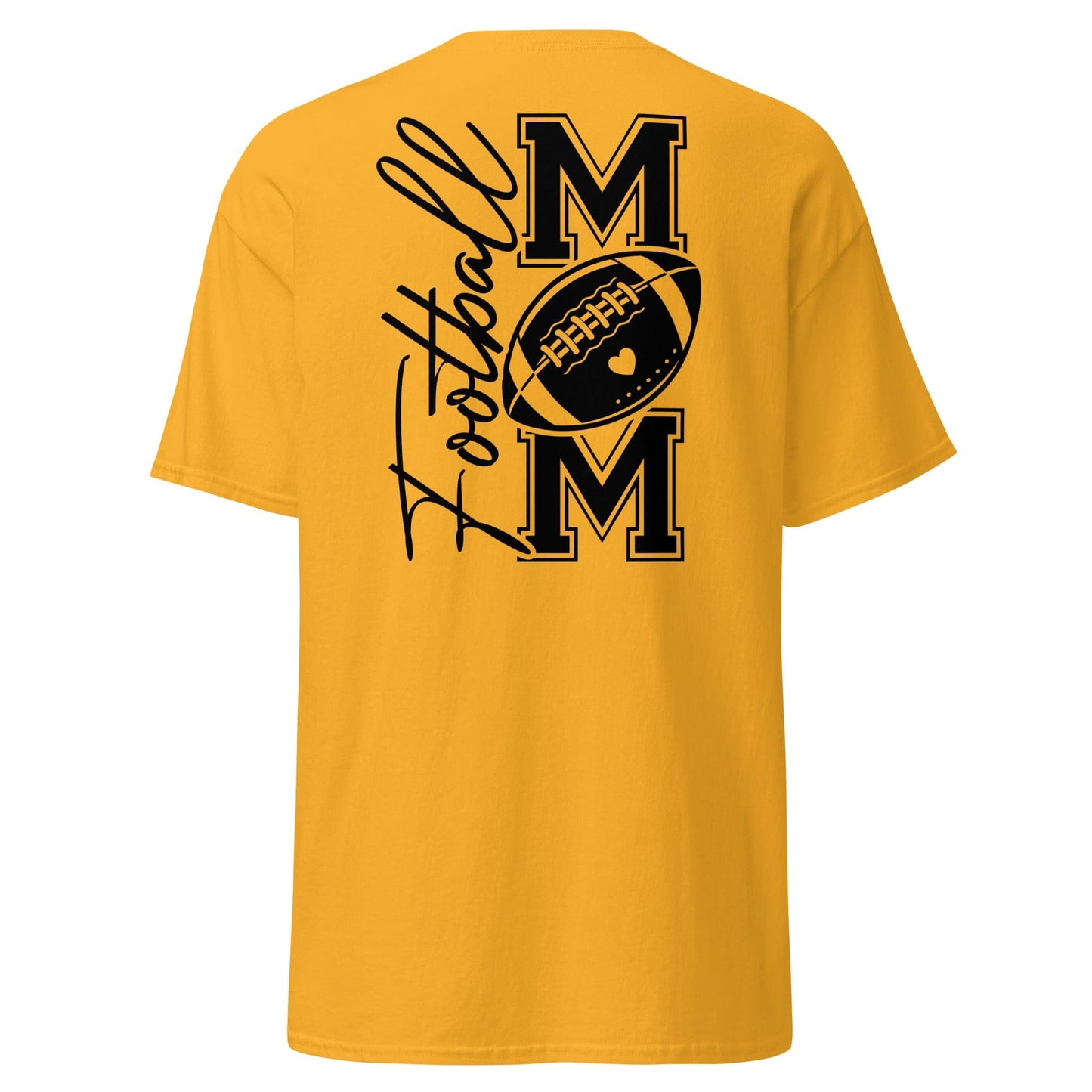 Football Mom Shirt (back) Gold / S Spirit Gear Collective T-Shirt