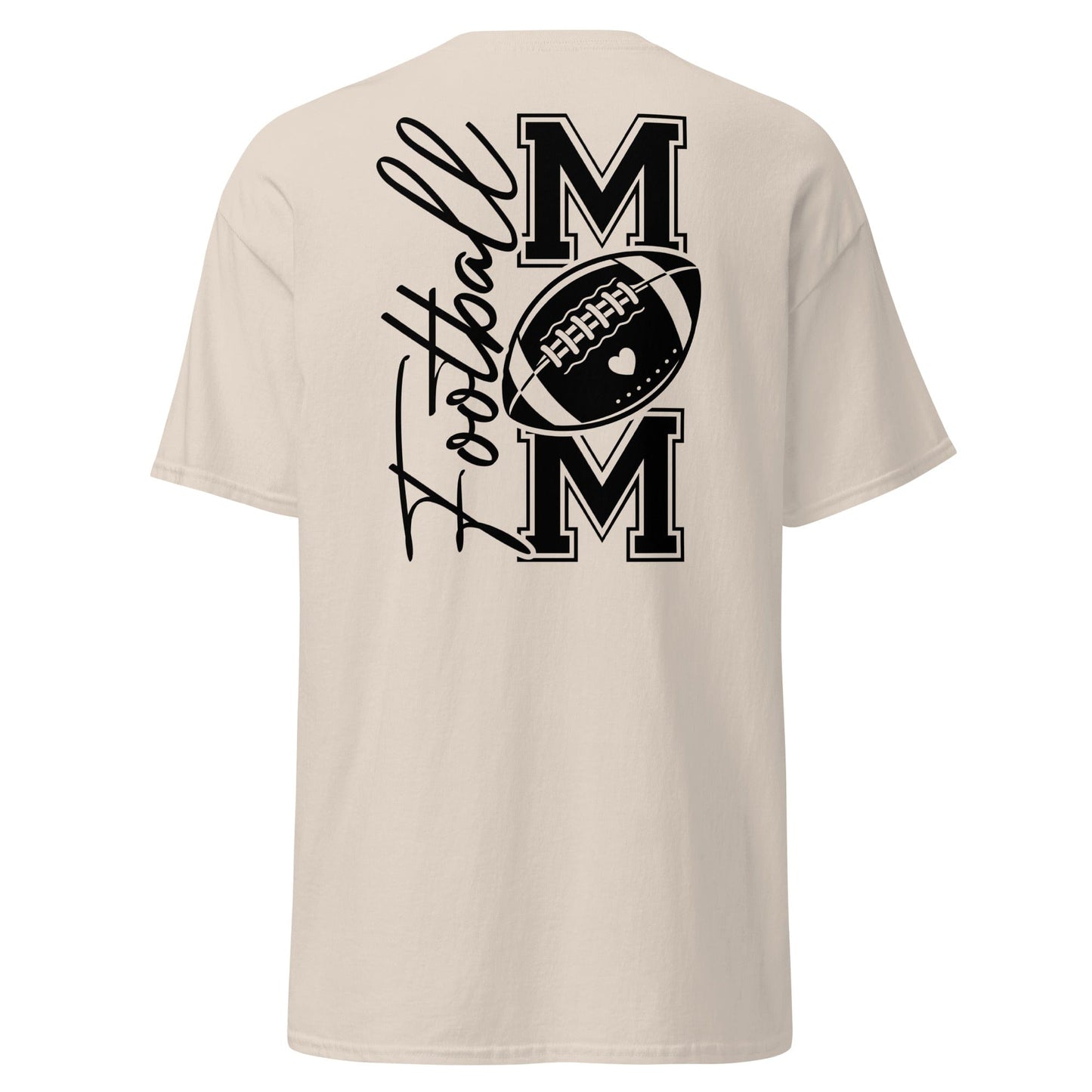 Football Mom Shirt (back) Natural / S Spirit Gear Collective T-Shirt