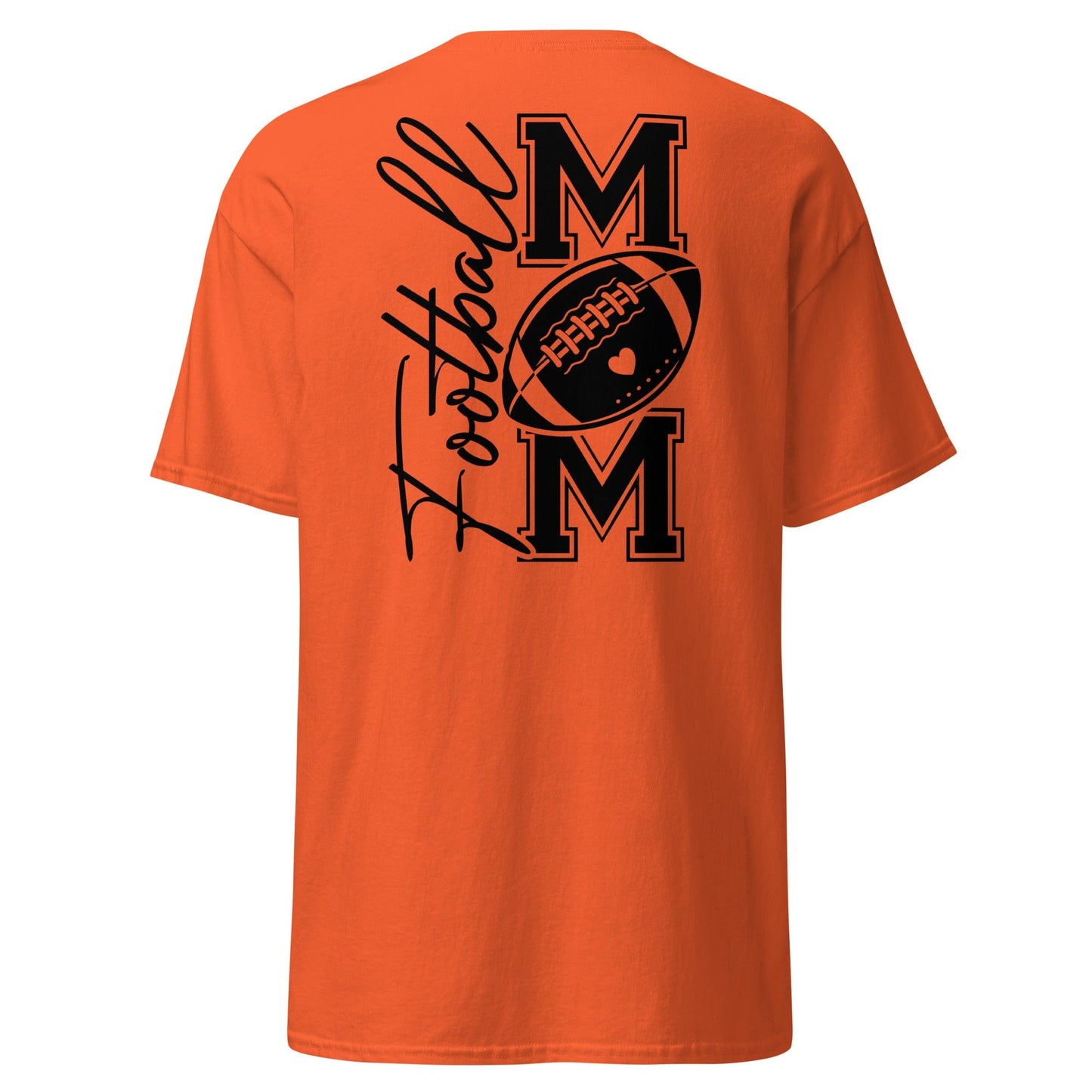 Football Mom Shirt (back) Orange / S Spirit Gear Collective T-Shirt