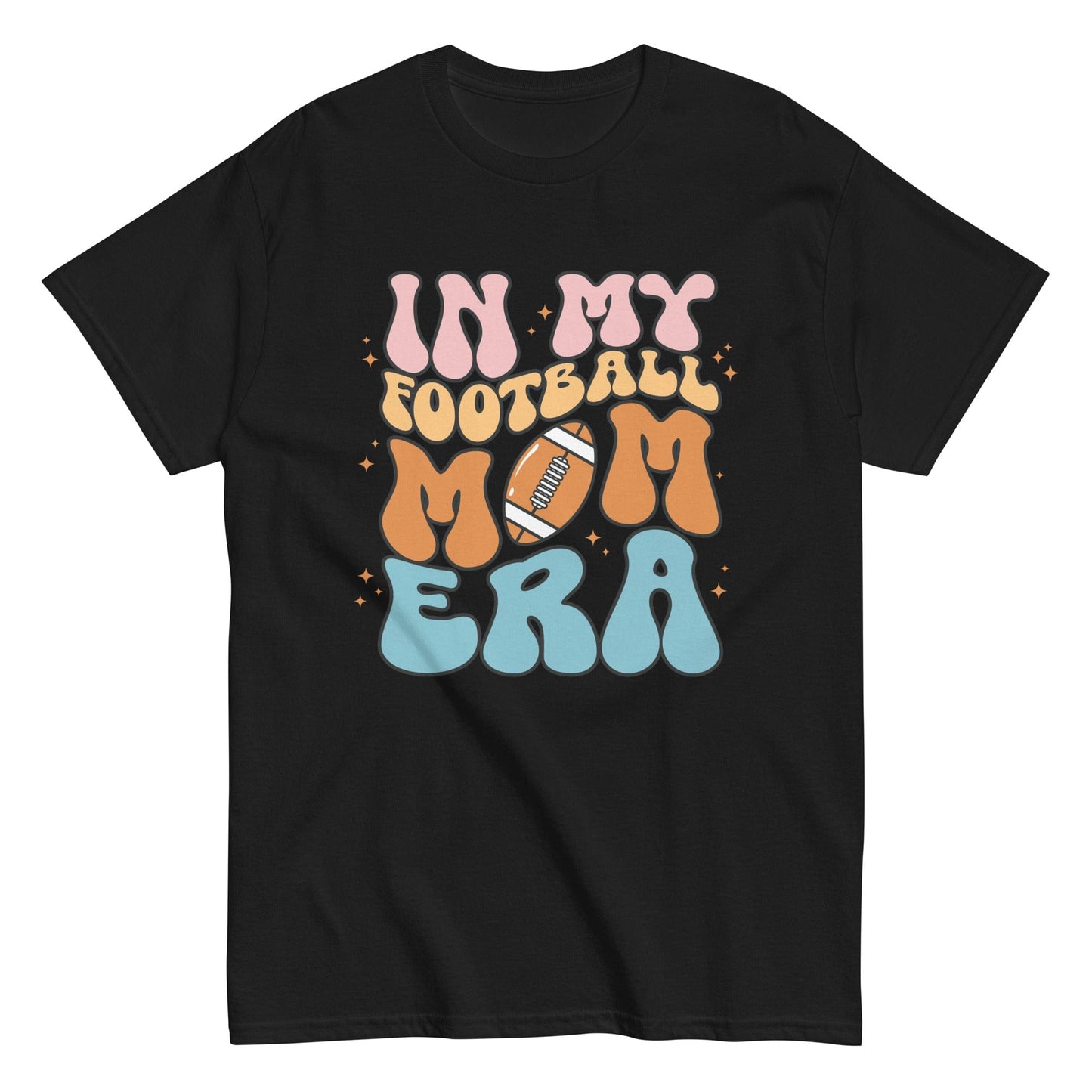 Football Mom Shirt (Colorful) Black / S Spirit Gear Collective T-Shirt