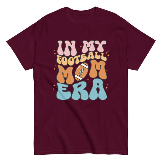 Football Mom Shirt (Colorful) Maroon / S Spirit Gear Collective T-Shirt