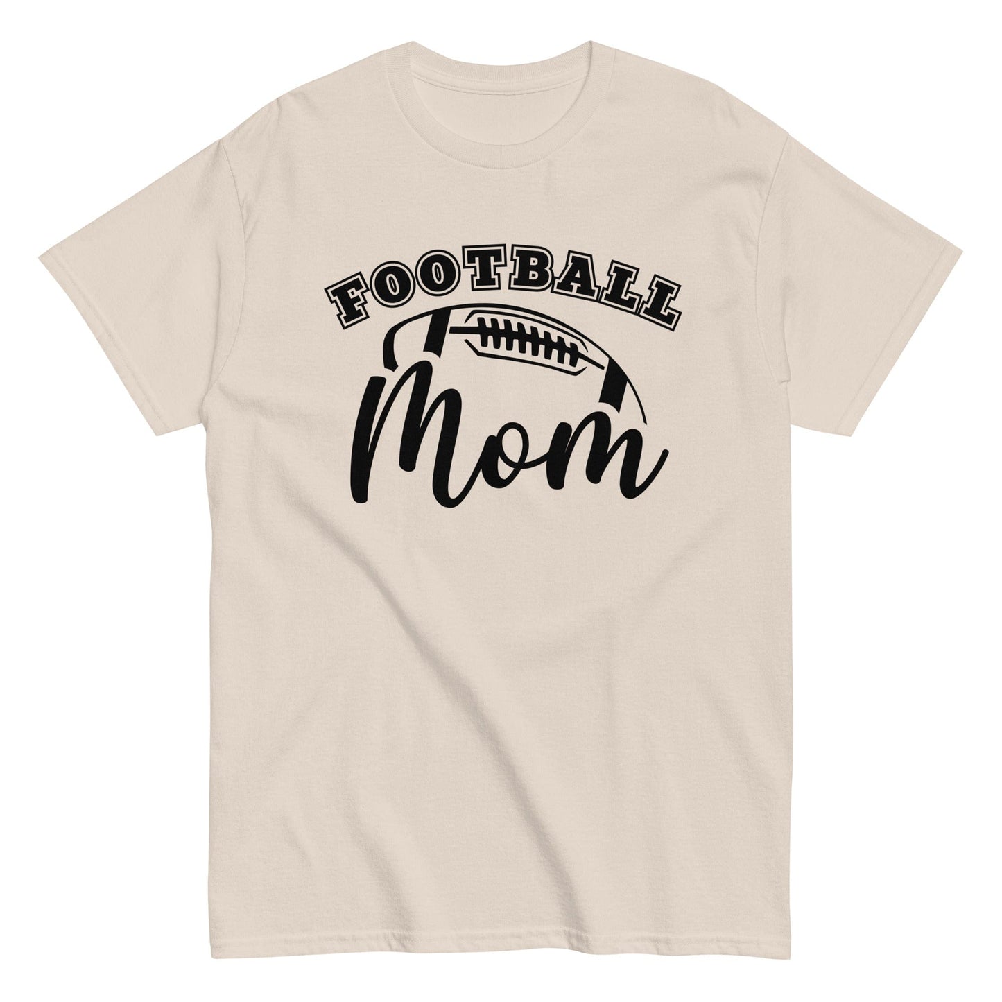 Football Mom Shirt Natural / S Spirit Gear Collective T-Shirt