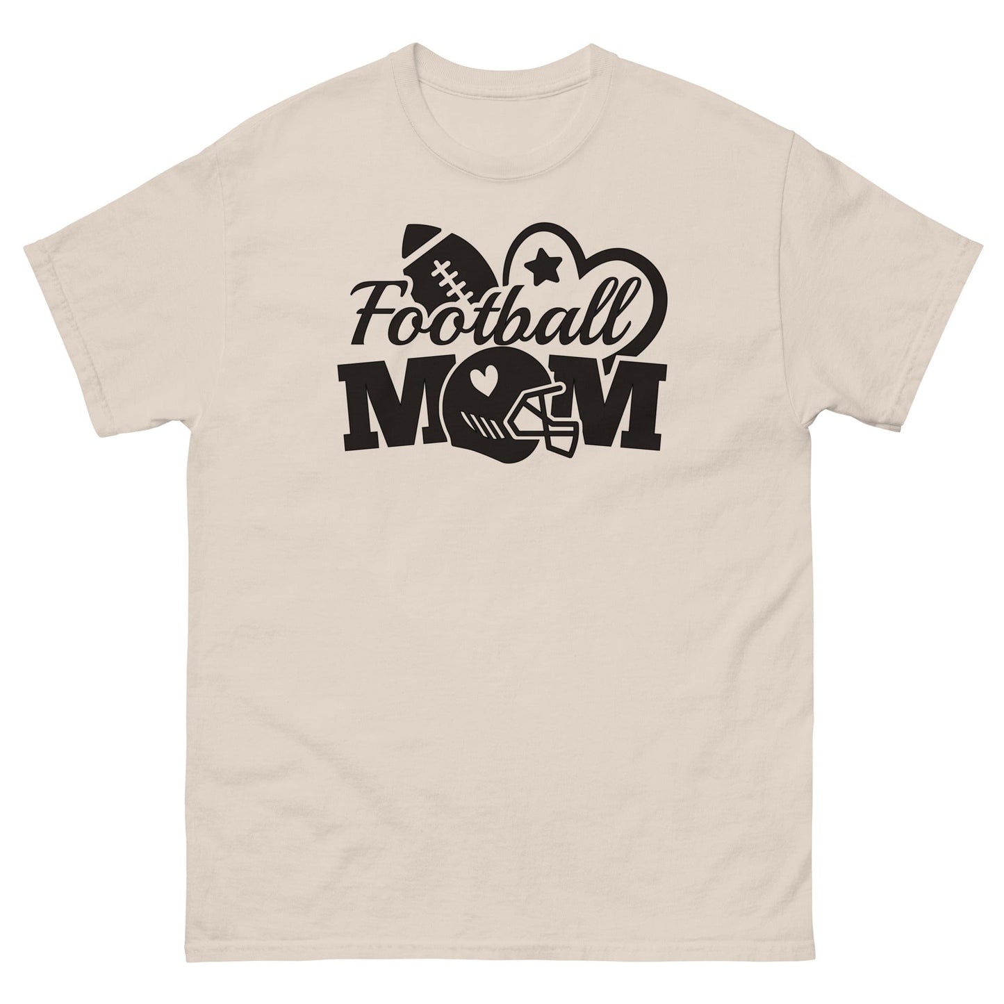Football Mom Shirt Natural / S Spirit Gear Collective T-Shirt