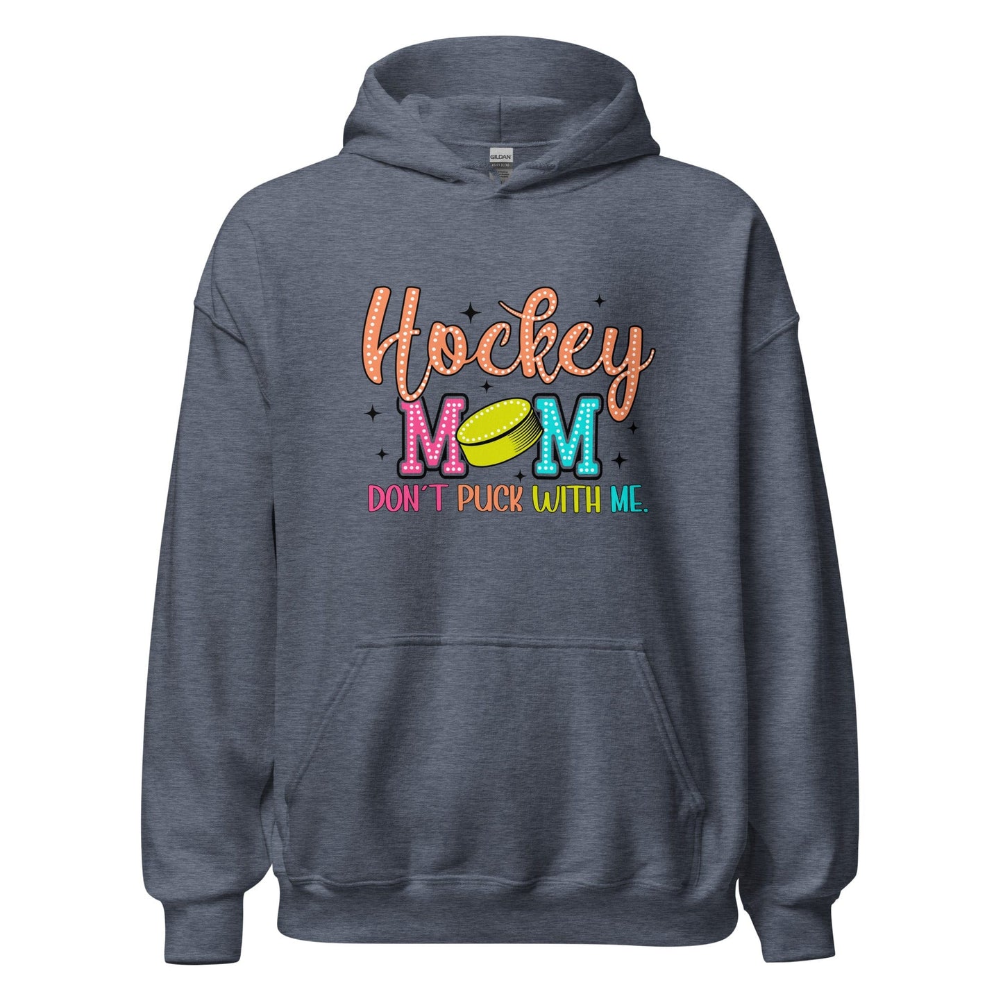 Hockey Mom Don't Puck With Me Hoodie Heather Sport Dark Navy / S Spirit Gear Collective Hoodie