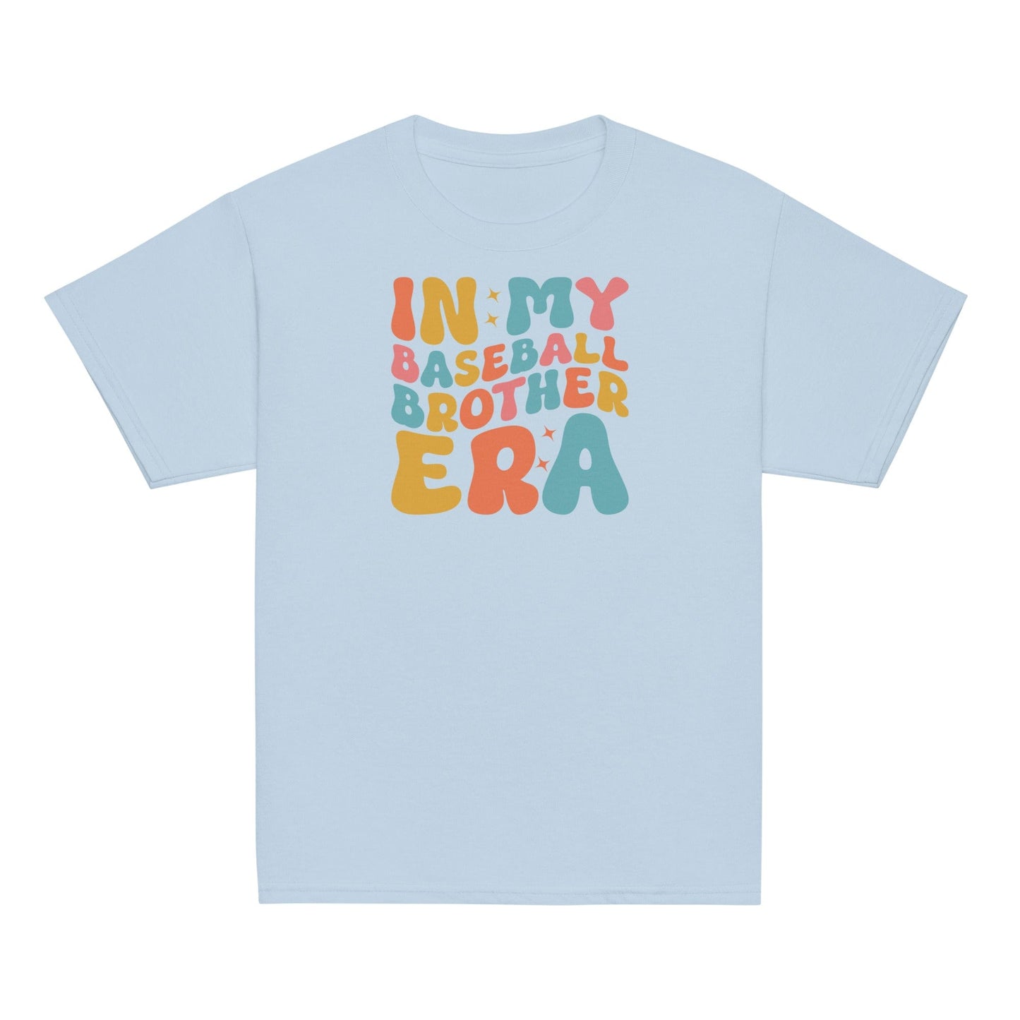 In My Baseball Brother Era Shirt – Trendy Baseball Sibling Tee Light Blue / XS Spirit Gear Collective Baseball Brother Shirt