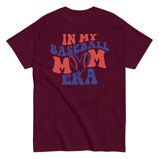 In My Baseball Mom Era T-Shirt – Soft, Stylish, and Game Day Ready Maroon / S Spirit Gear Collective T-Shirt