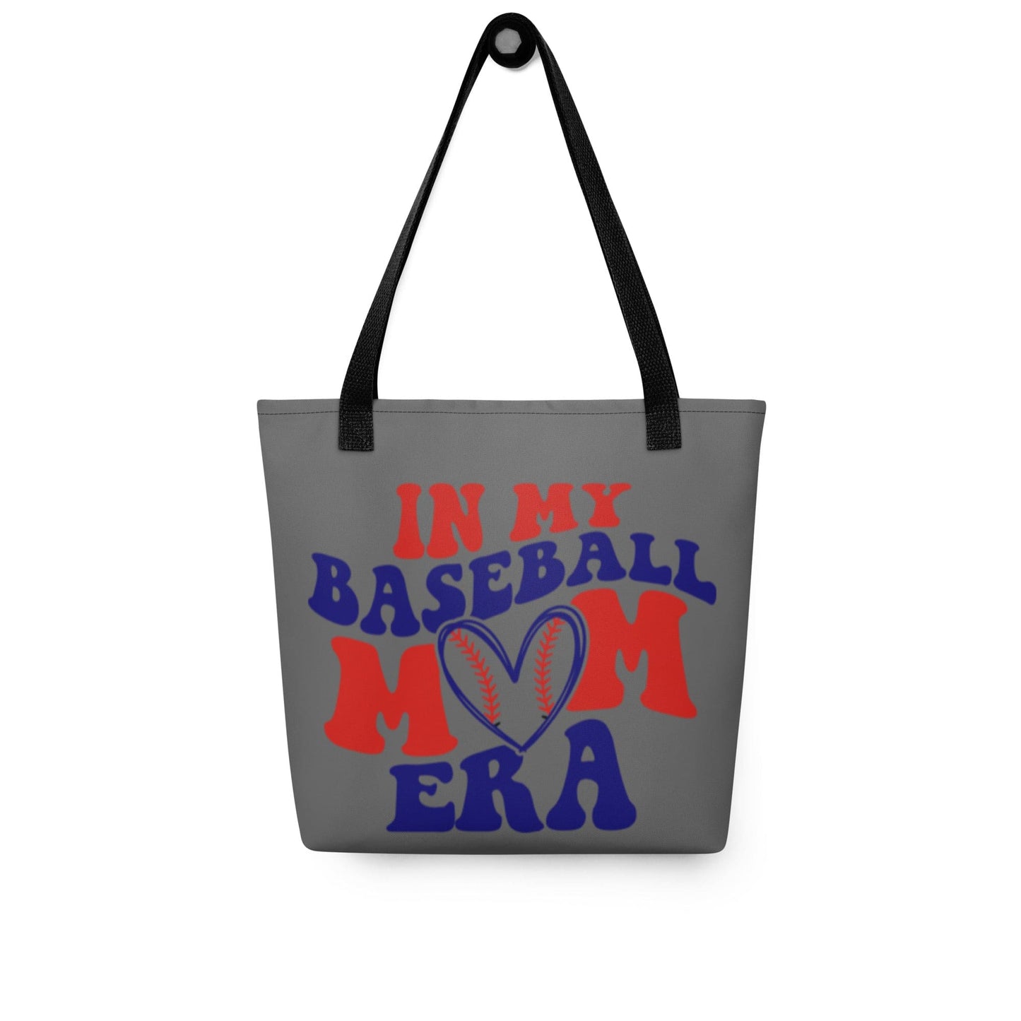 In My Baseball Mom Era Tote Bag Black Spirit Gear Collective tote bag