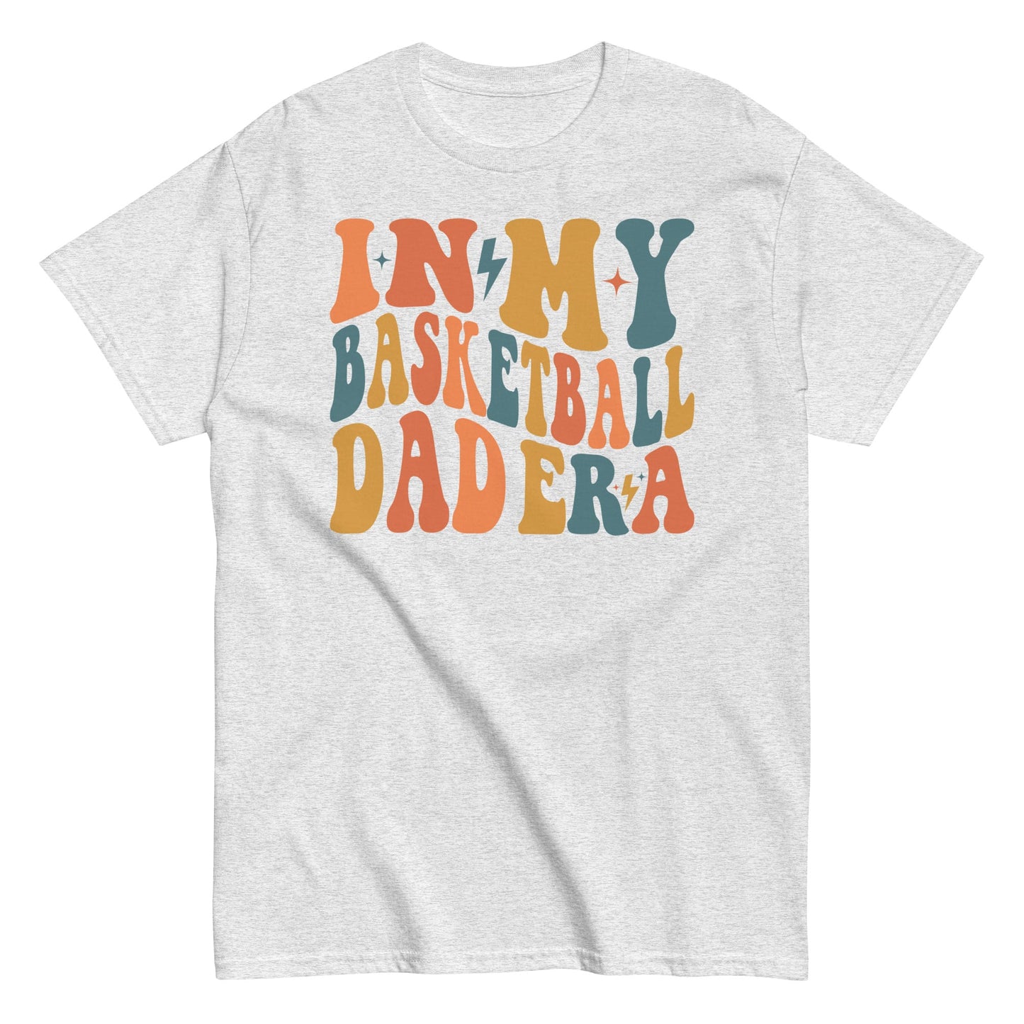 In My Basketball Dad Era T-Shirt | Retro Basketball Dad Shirt | Game Day Sports Dad Tee Ash / S Spirit Gear Collective