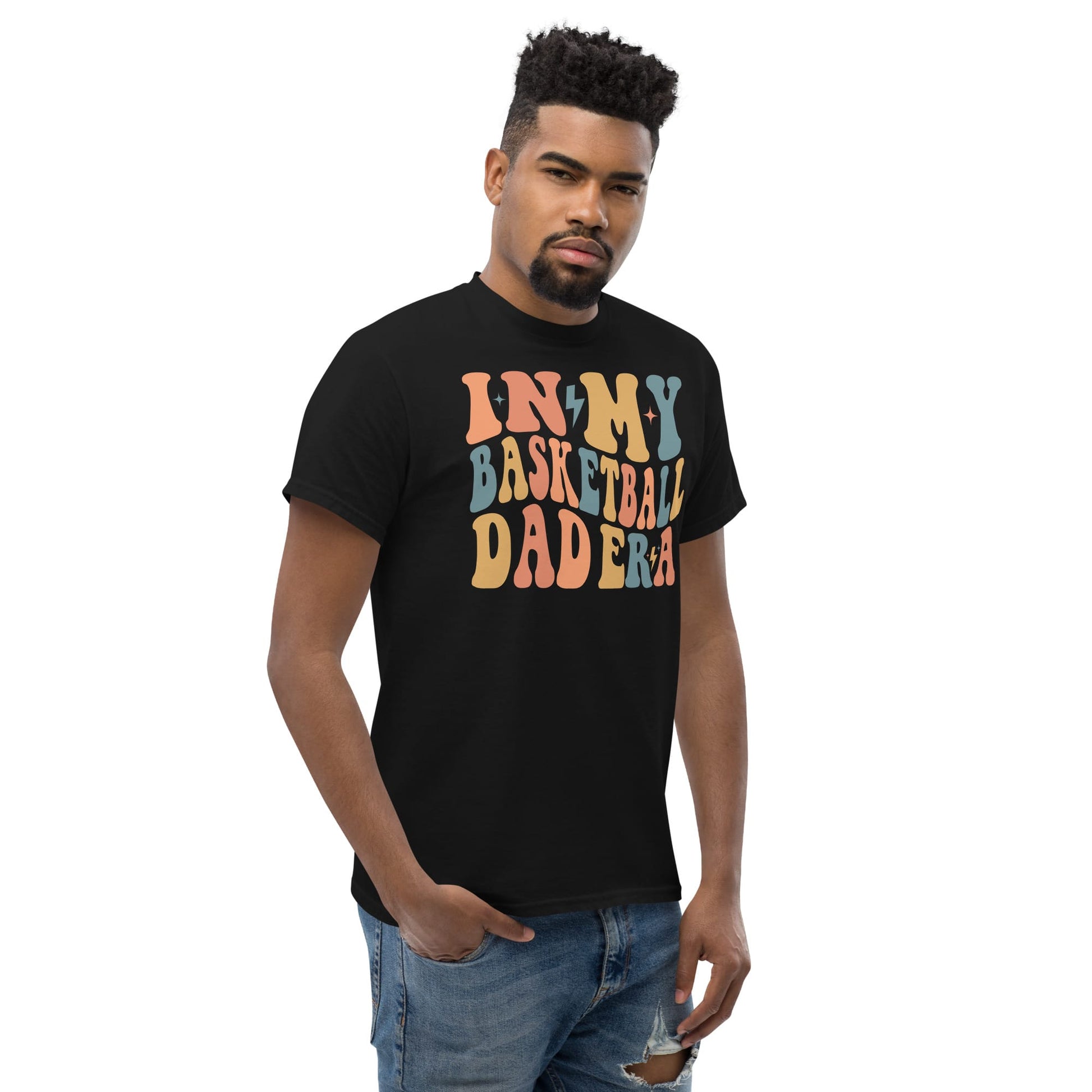 In My Basketball Dad Era T-Shirt | Retro Basketball Dad Shirt | Game Day Sports Dad Tee Spirit Gear Collective