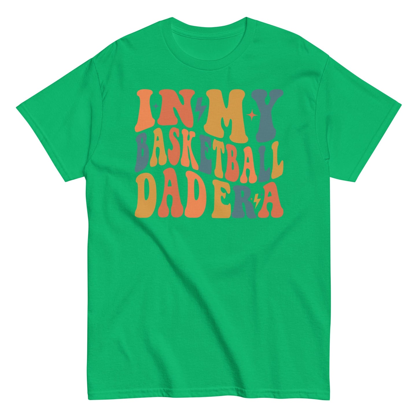 In My Basketball Dad Era T-Shirt | Retro Basketball Dad Shirt | Game Day Sports Dad Tee Irish Green / S Spirit Gear Collective