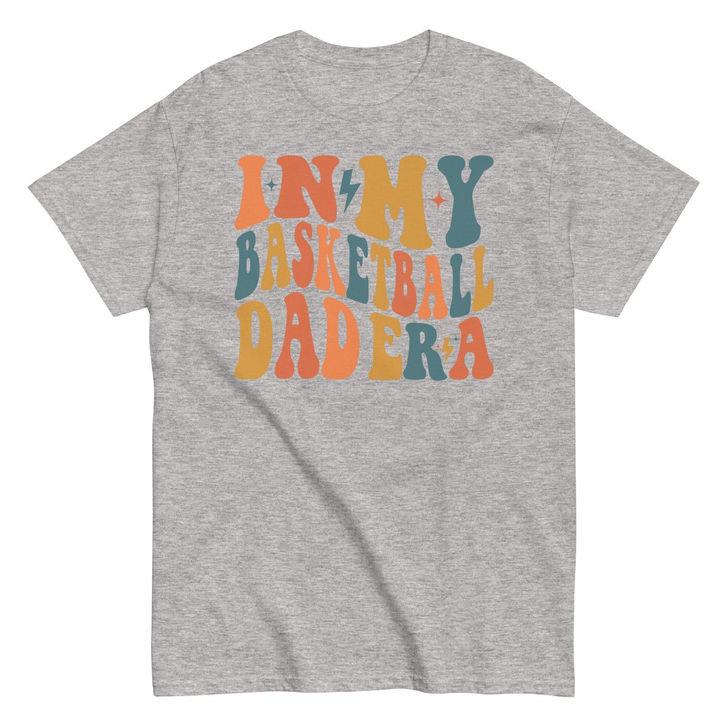 In My Basketball Dad Era T-Shirt | Retro Basketball Dad Shirt | Game Day Sports Dad Tee Sport Grey / S Spirit Gear Collective
