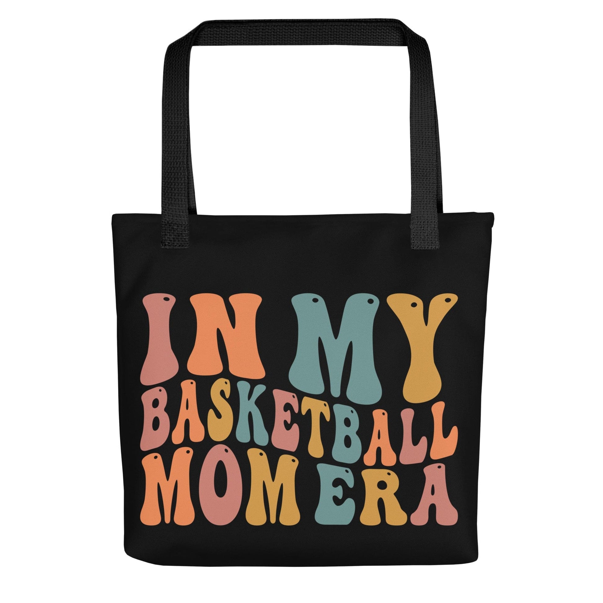 In My Basketball Mom Era – Black Tote Bag Spirit Gear Collective tote bag