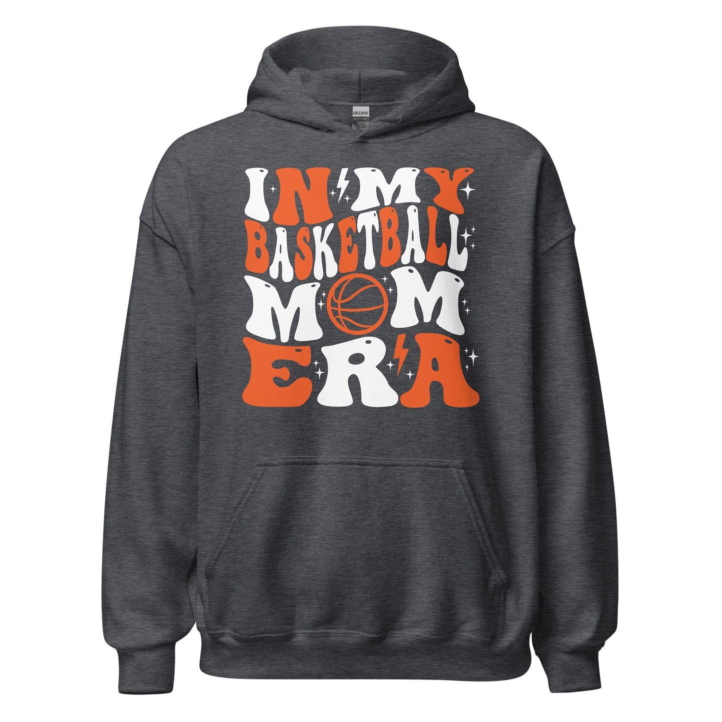 In My Basketball Mom Era Hoodie Dark Heather / S Spirit Gear Collective Hoodie