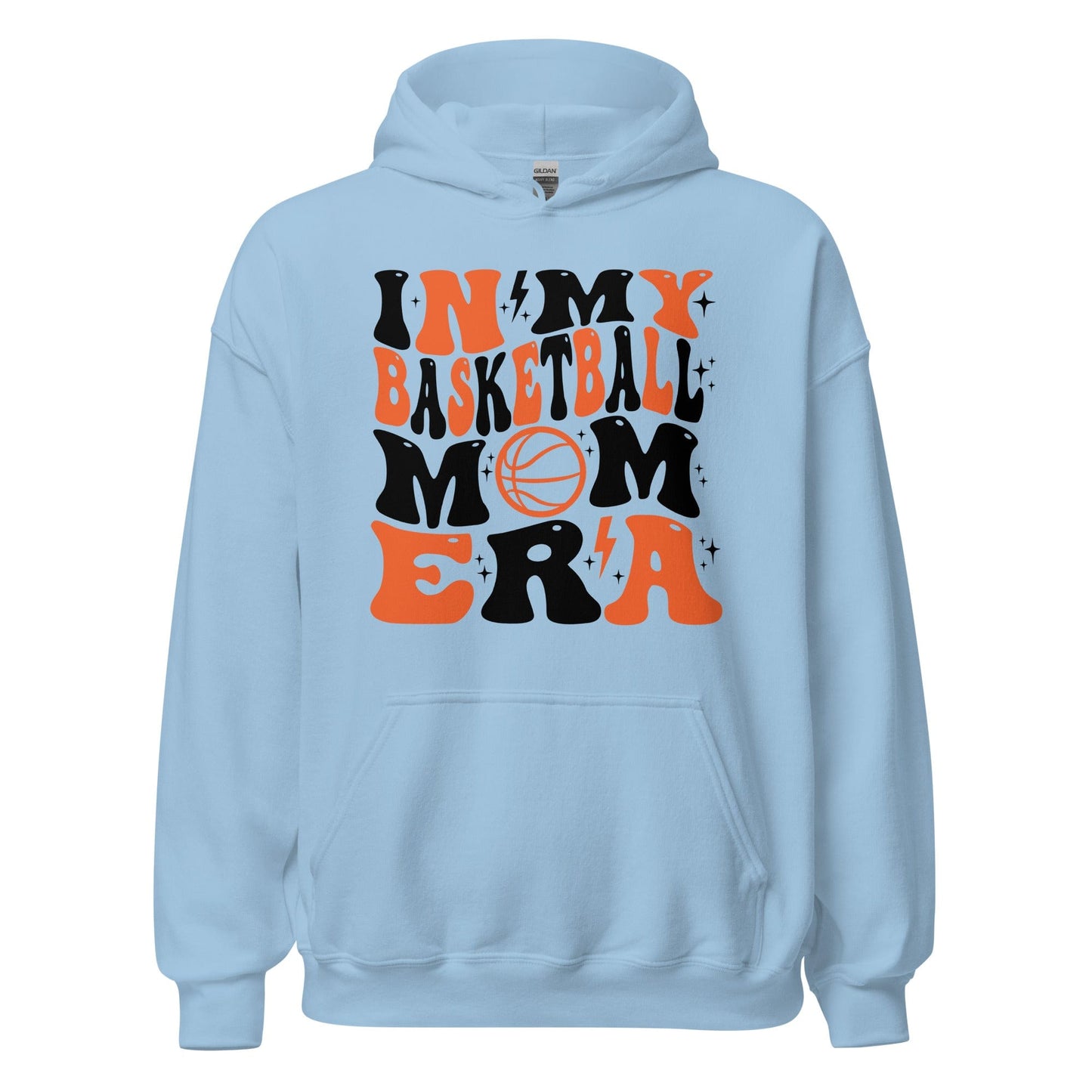 In My Basketball Mom Era Hoodie Light Blue / S Spirit Gear Collective Hoodie