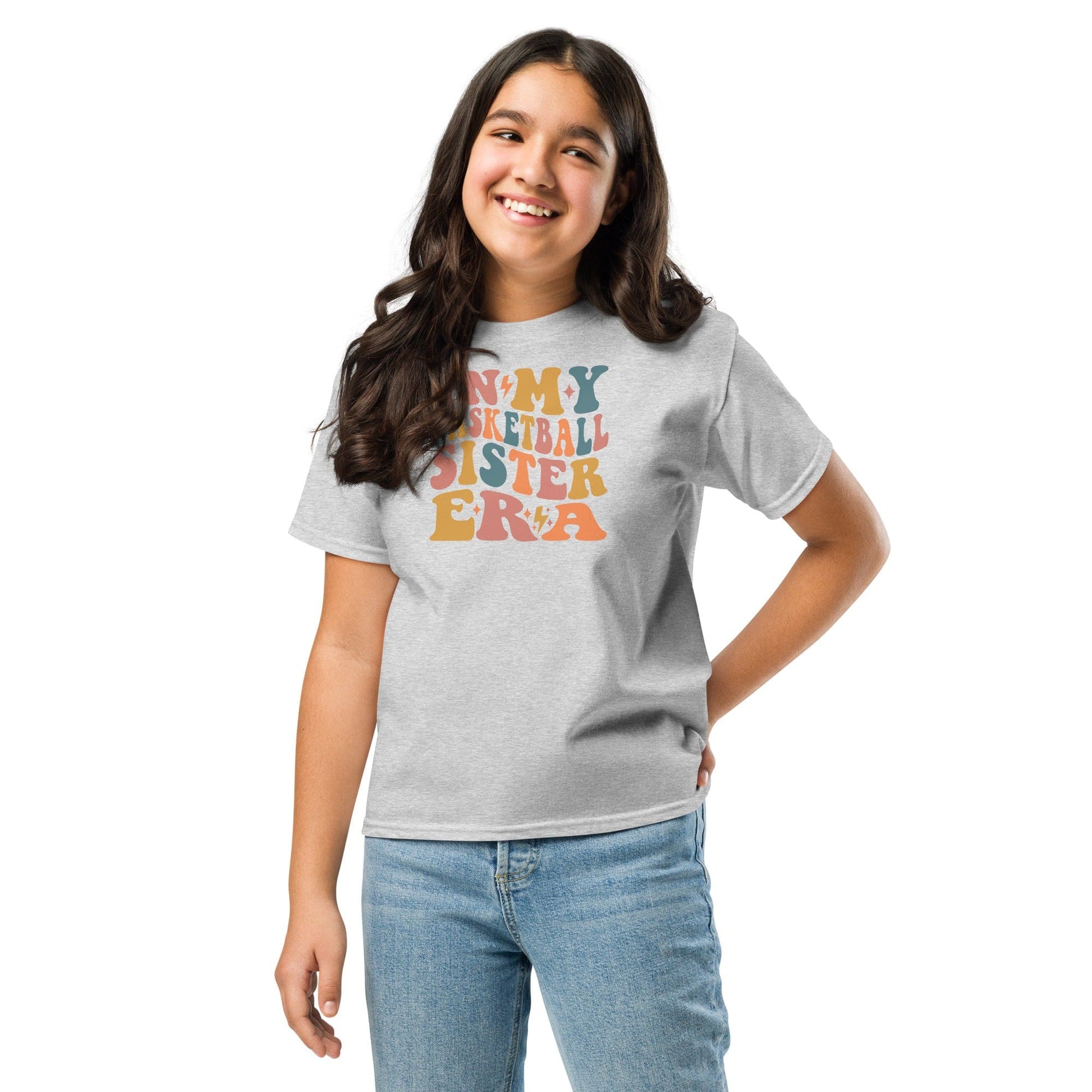 In My Basketball Sister Era Shirt | Retro Groovy Sports Tee Spirit Gear Collective Basketball Sister Shirt