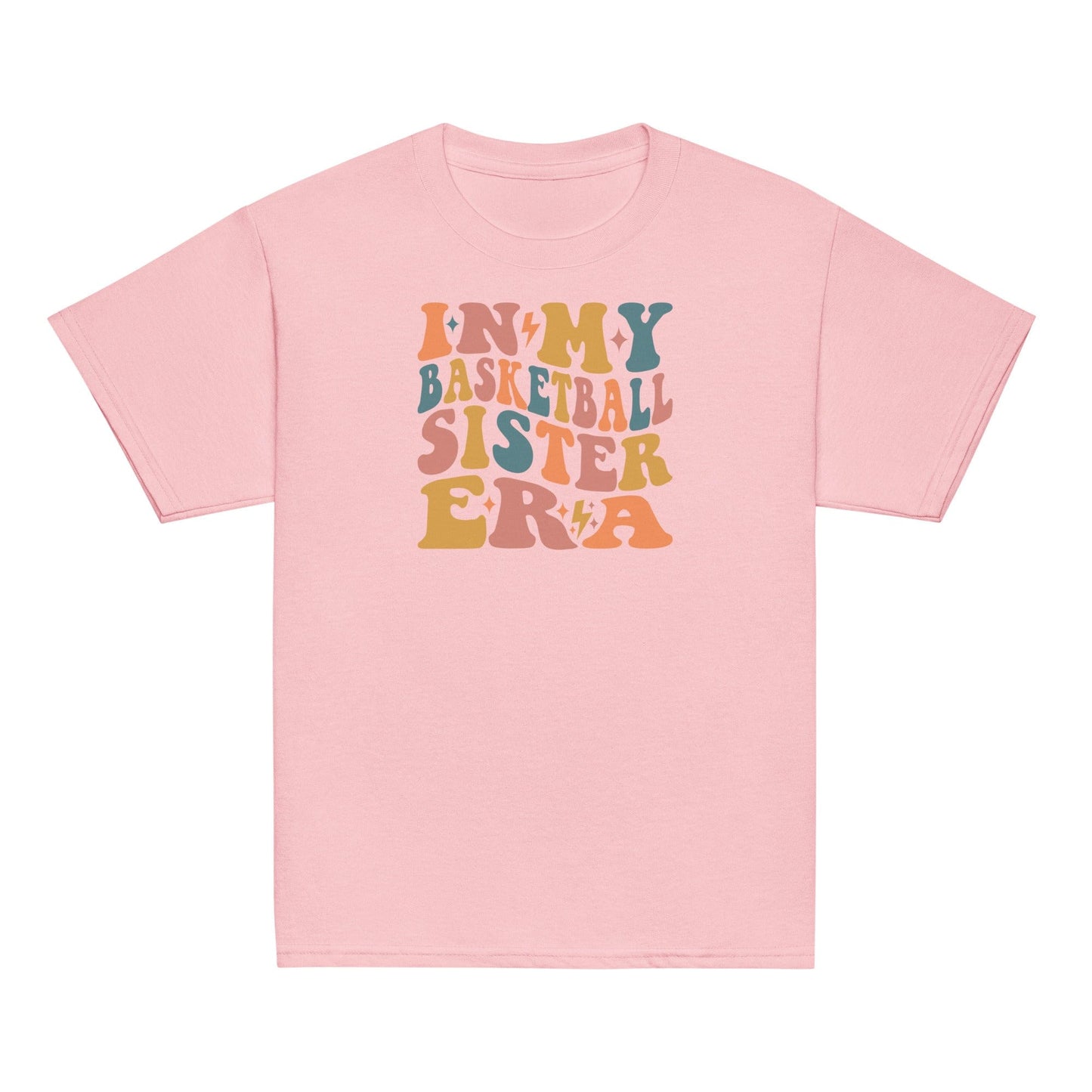 In My Basketball Sister Era Shirt | Retro Groovy Sports Tee Light Pink / XS Spirit Gear Collective Basketball Sister Shirt