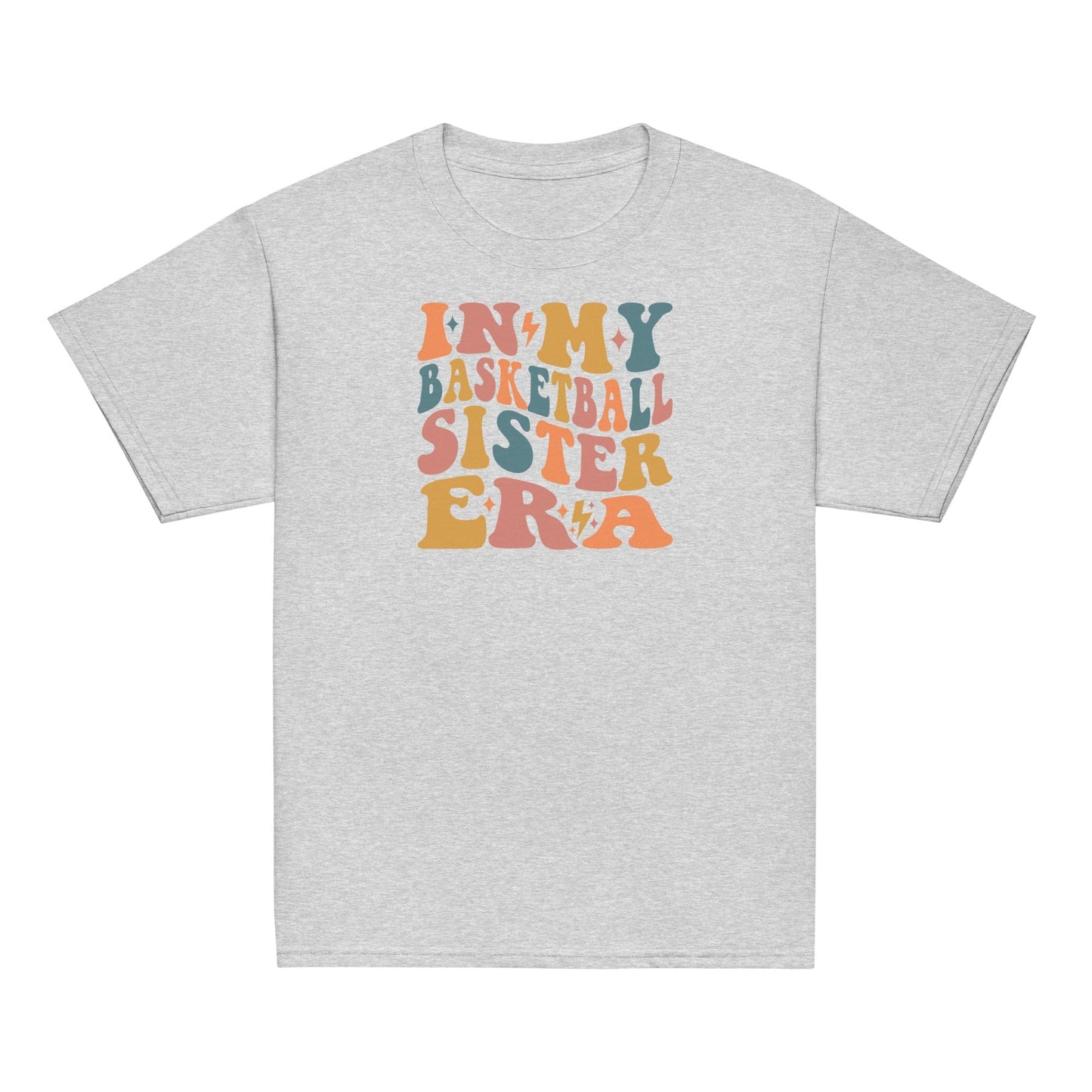 In My Basketball Sister Era Shirt | Retro Groovy Sports Tee Sport Grey / XS Spirit Gear Collective Basketball Sister Shirt