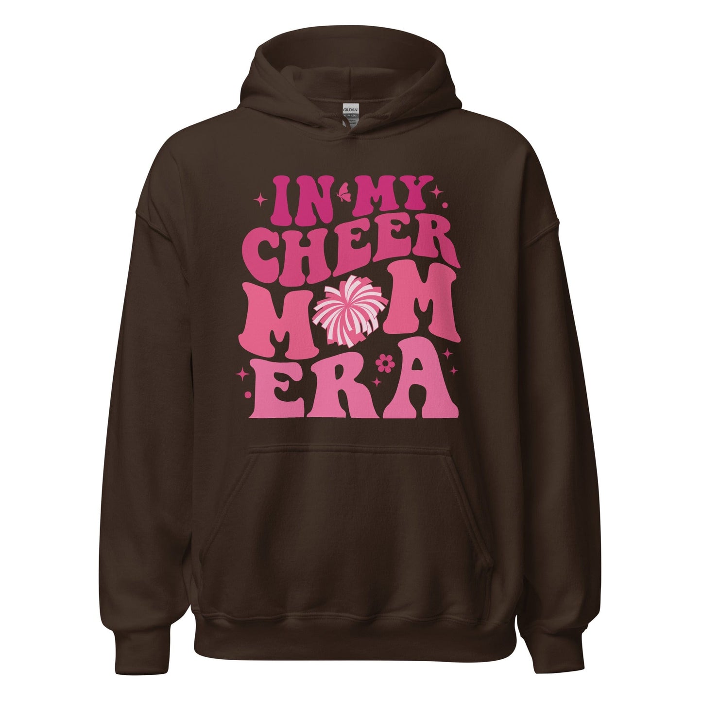 In My Cheer Mom Era Hoodie Dark Chocolate / S Spirit Gear Collective Hoodie