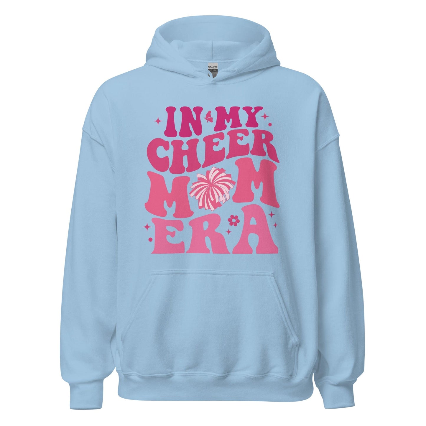 In My Cheer Mom Era Hoodie Light Blue / S Spirit Gear Collective Hoodie