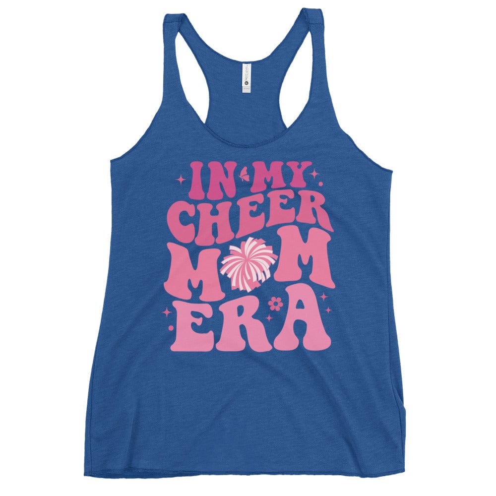 In My Cheer Mom Era Tank Top – Cute Cheer Mom Racerback Tee Vintage Royal / XS Spirit Gear Collective tank top