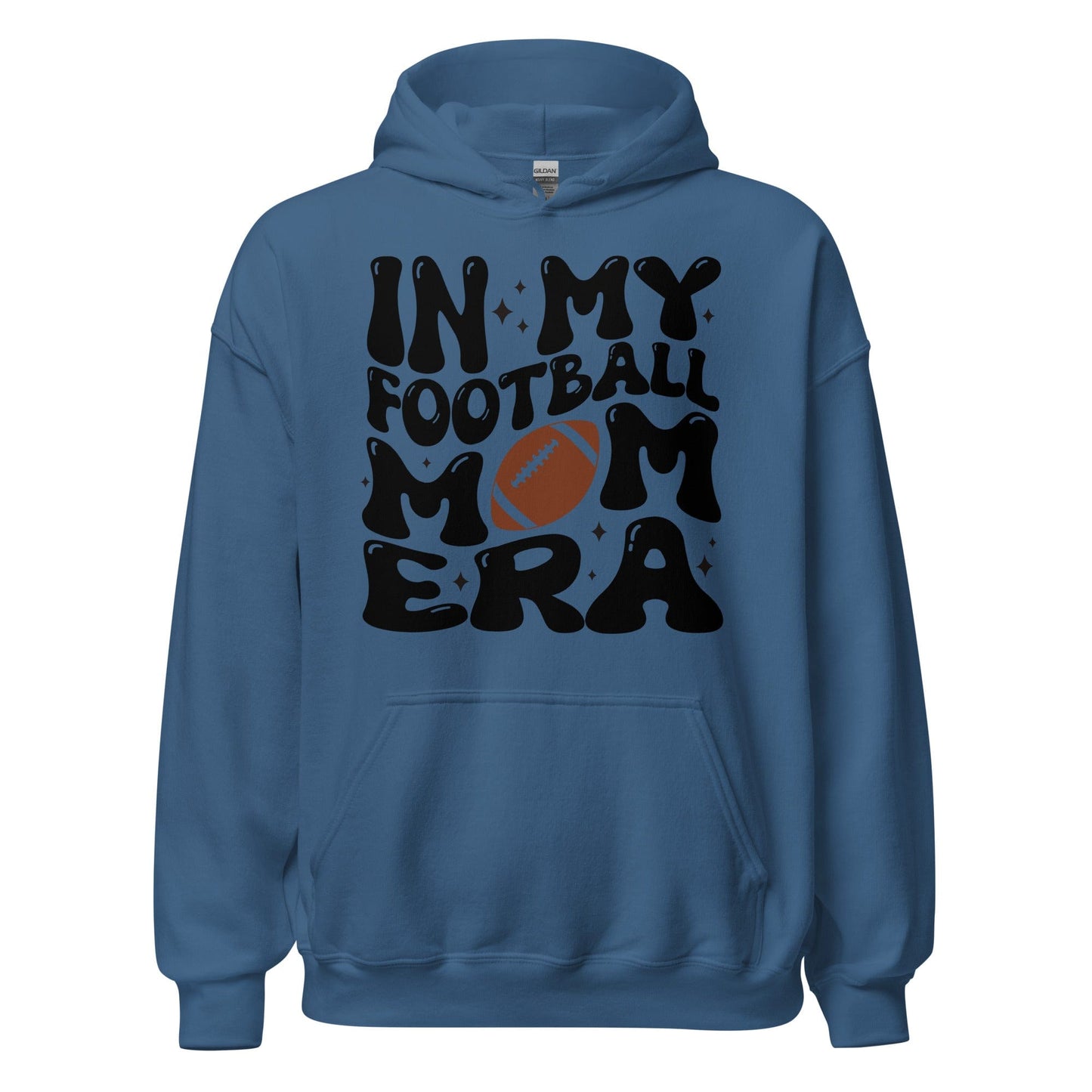 In My Football Mom Era Hoodie Indigo Blue / S Spirit Gear Collective Hoodie