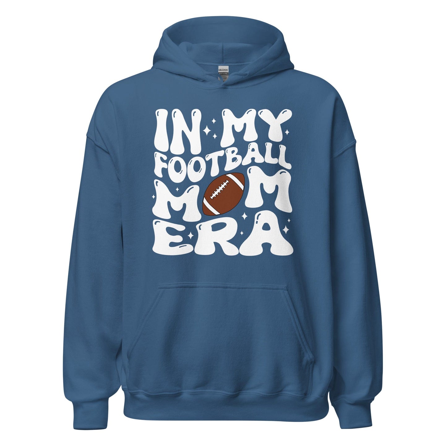 In My Football Mom Era Hoodie Indigo Blue / S Spirit Gear Collective Hoodie