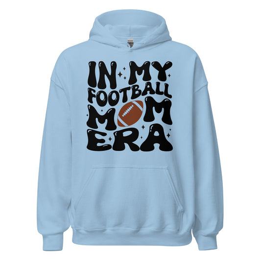 In My Football Mom Era Hoodie Light Blue / S Spirit Gear Collective Hoodie