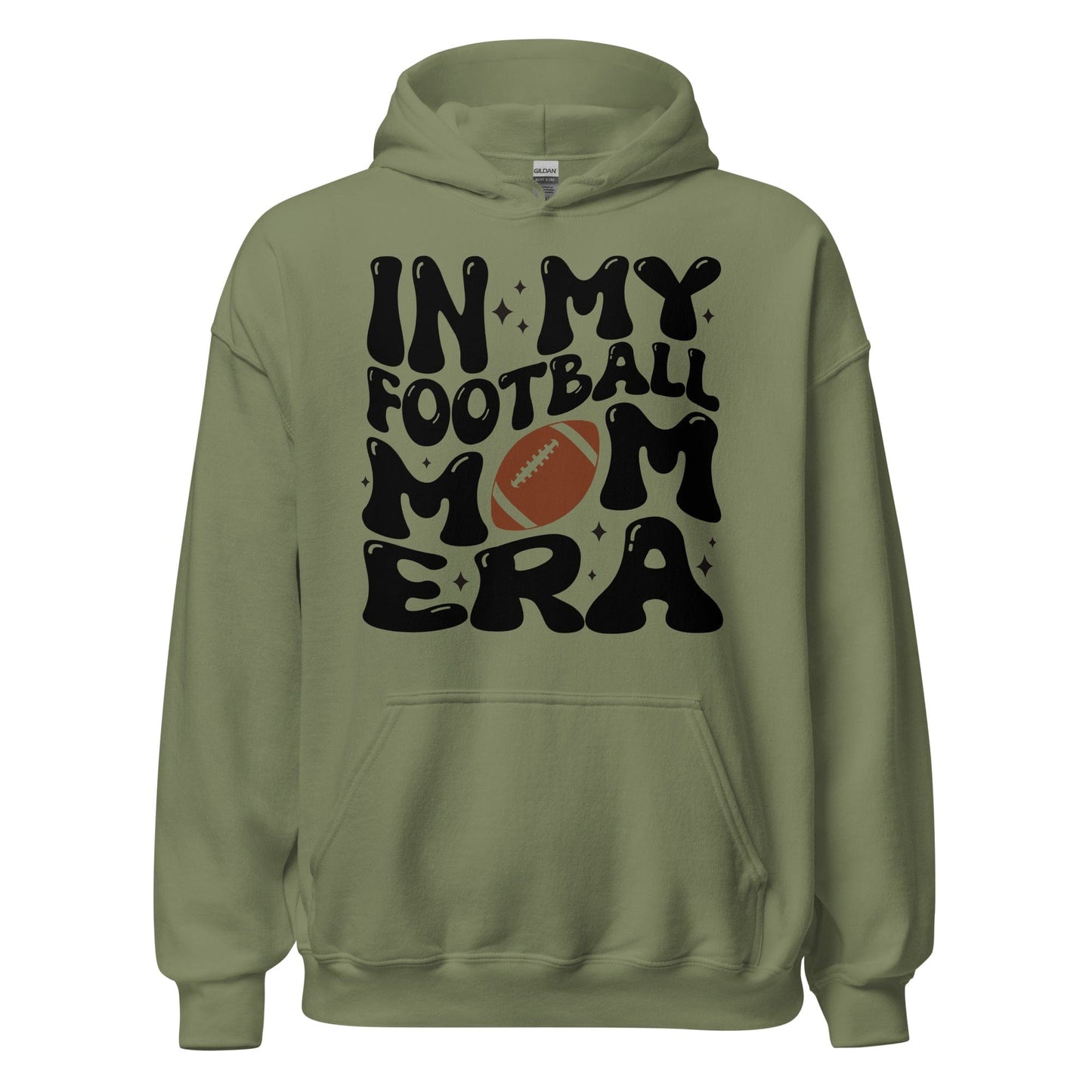 In My Football Mom Era Hoodie Military Green / S Spirit Gear Collective Hoodie