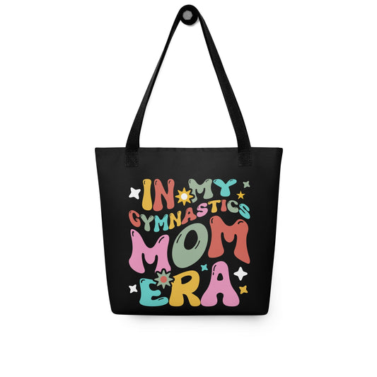 In My Gymnastics Mom Era – Black Tote Bag Spirit Gear Collective tote bag