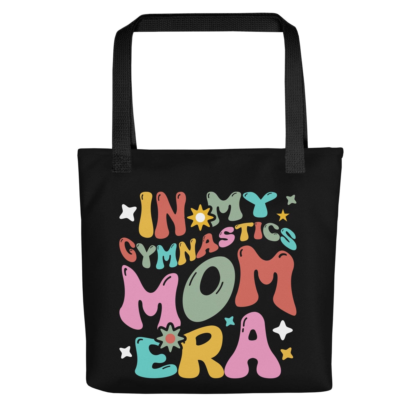 In My Gymnastics Mom Era – Black Tote Bag Spirit Gear Collective tote bag