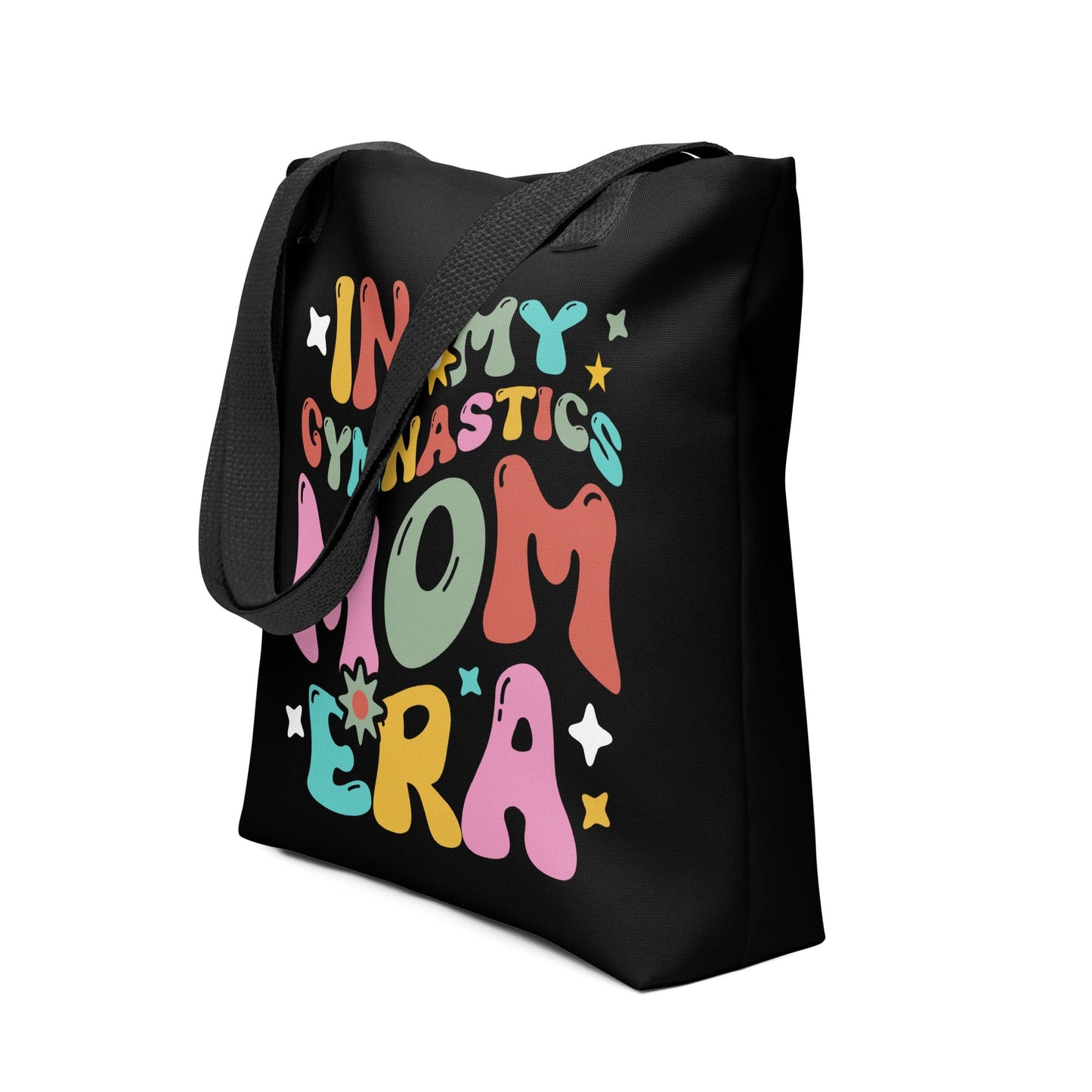 In My Gymnastics Mom Era – Black Tote Bag Spirit Gear Collective tote bag